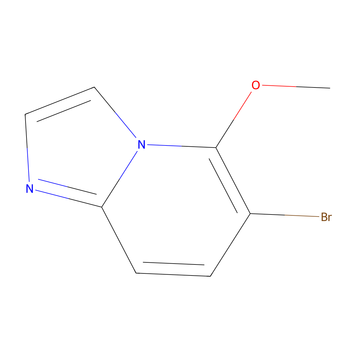 6-Bromo-5-methoxyimidazo[1,2-a]pyridine molecular structure, CAS 1427367-60-9