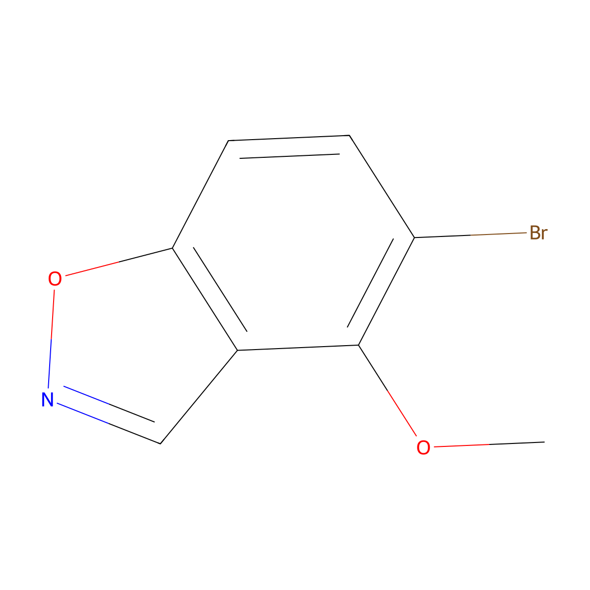 5-Bromo-4-methoxybenzo[d]isoxazole molecular structure, CAS 1427367-65-4