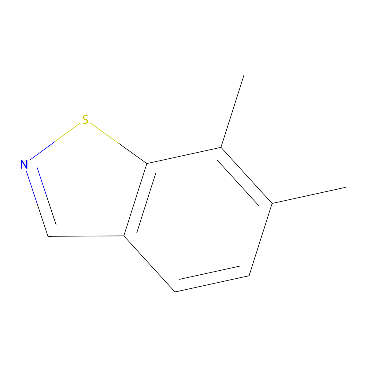 6,7-Dimethylbenzo[d]isothiazole molecular structure, CAS 1427368-15-7
