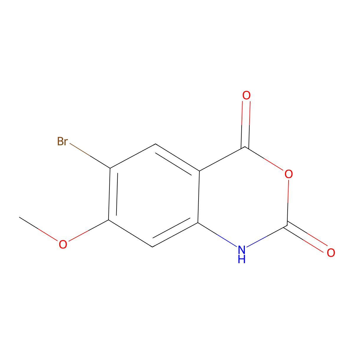 5-Bromo-4-methoxyisatoic anhydride molecular structure, CAS 1427368-55-5