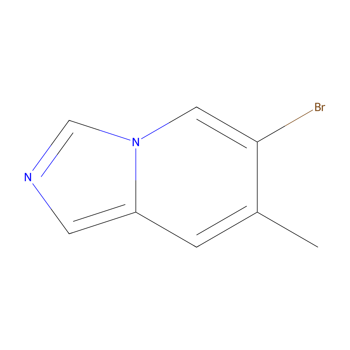 6-Bromo-7-methylimidazo[1,5-a]pyridine molecular structure, CAS 1427369-46-7