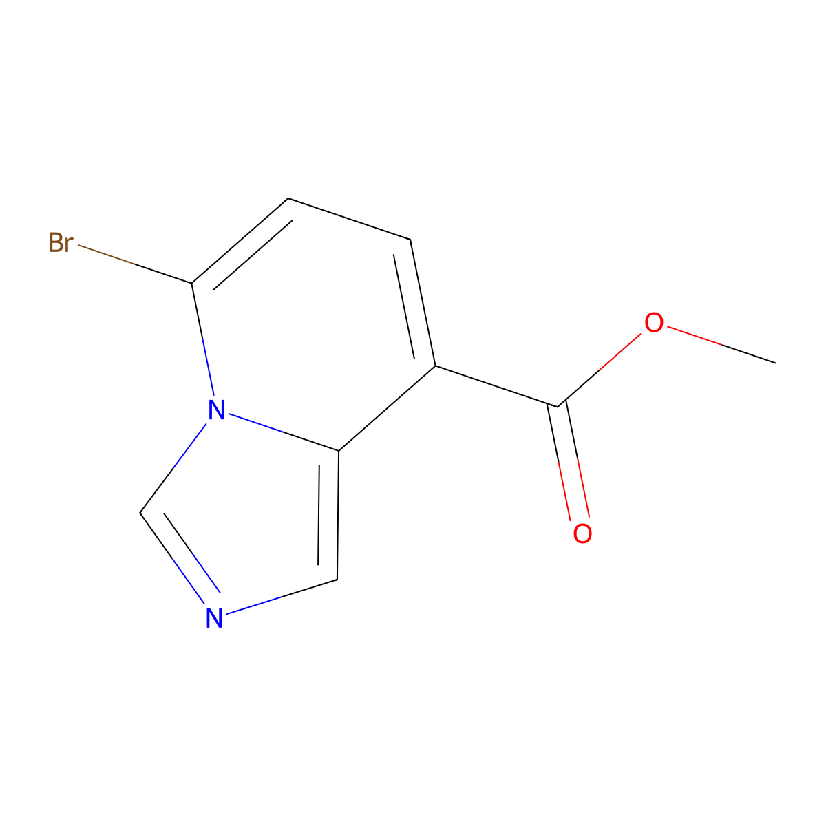 5-Bromo-imidazo[1,5-a]pyridine-8-carboxylic acid methyl ester molecular structure, CAS 1427371-09-2