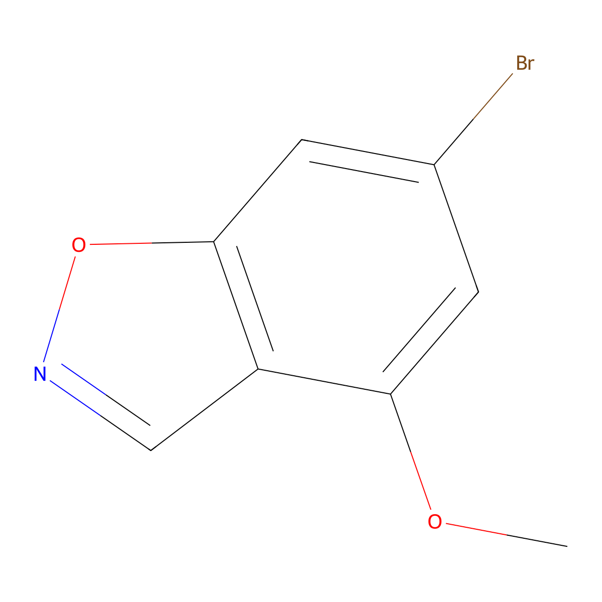6-Bromo-4-methoxybenzo[d]isoxazole molecular structure, CAS 1427375-05-0