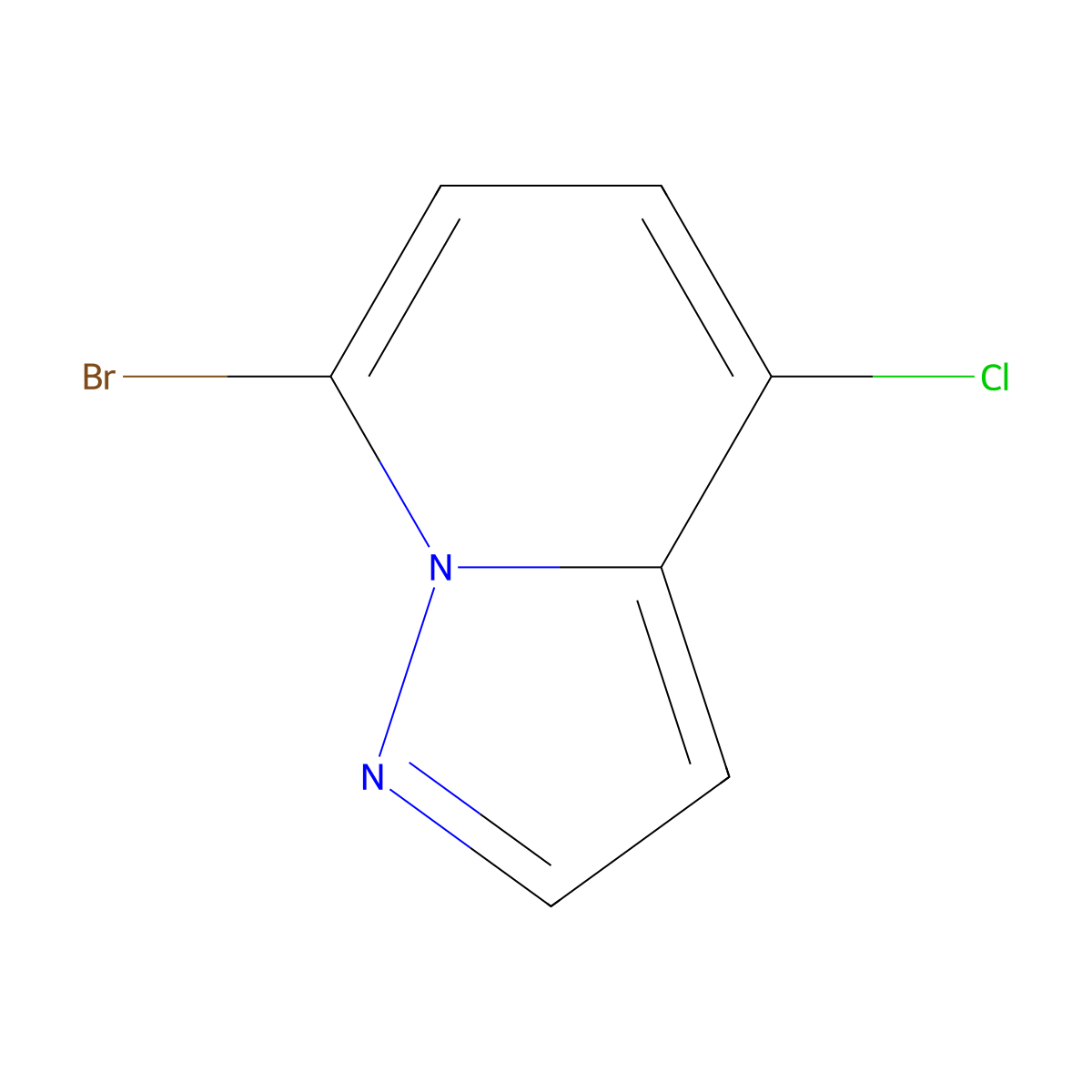 7-Bromo-4-chloropyrazolo[1,5-a]pyridine molecular structure, CAS 1427375-34-5