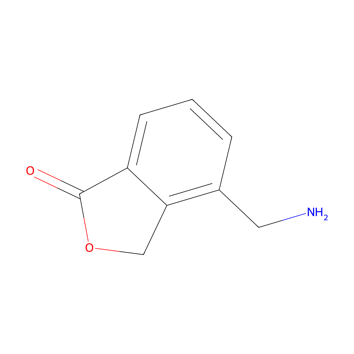 4-(Aminomethyl)-1,3-dihydro-2-benzofuran-1-one molecular structure, CAS 1427375-45-8