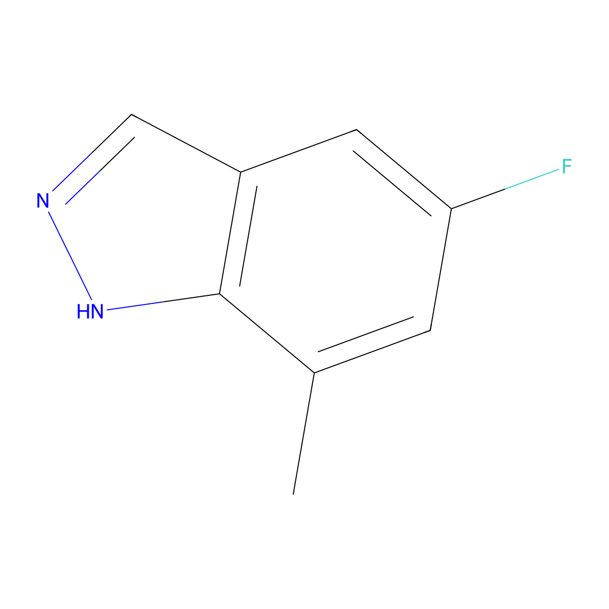 5-Fluoro-7-methyl-1h-indazole molecular structure, CAS 1427377-45-4