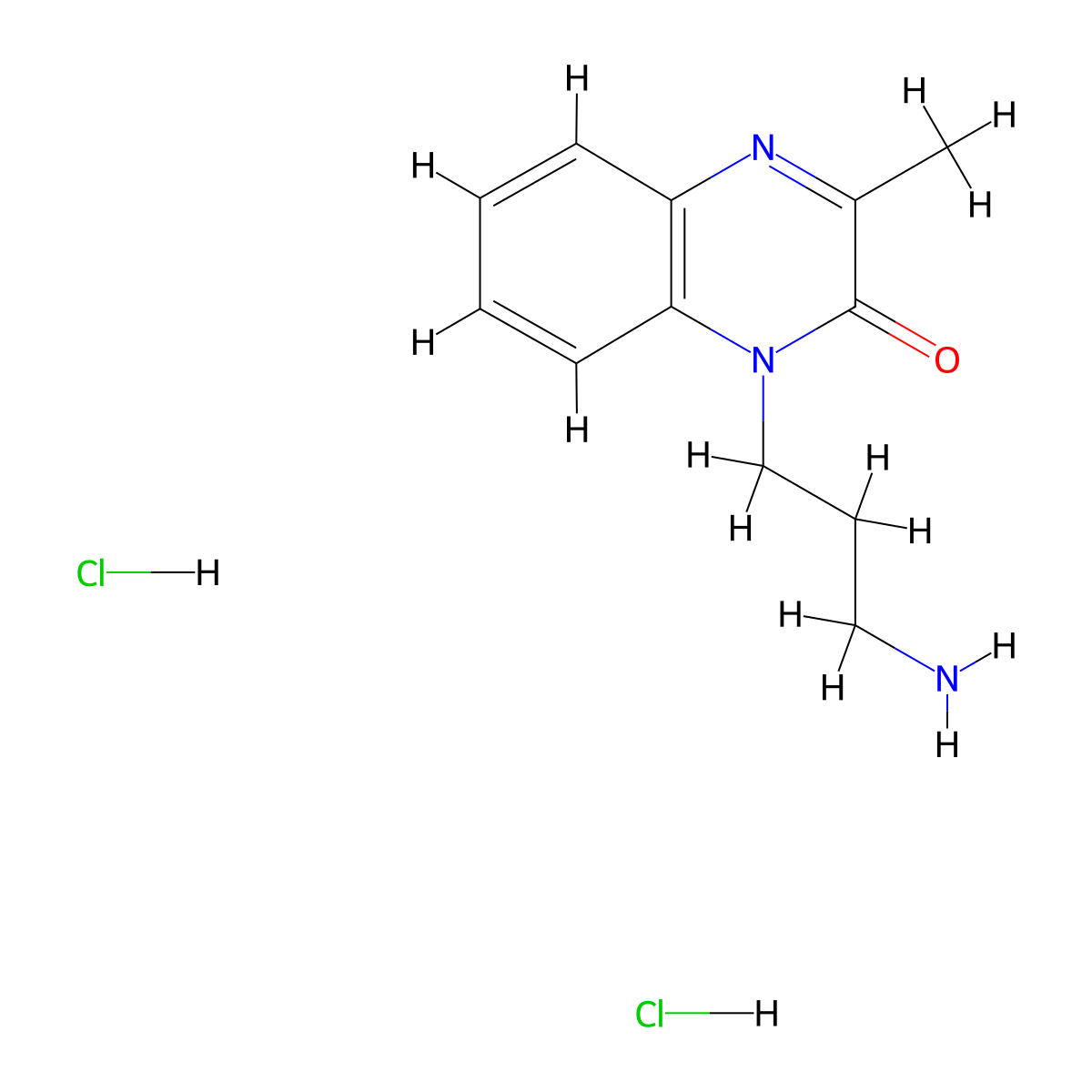 1-(3-Aminopropyl)-3-methyl-1,2-dihydroquinoxalin-2-one dihydrochloride molecular structure, CAS 1427378-55-9