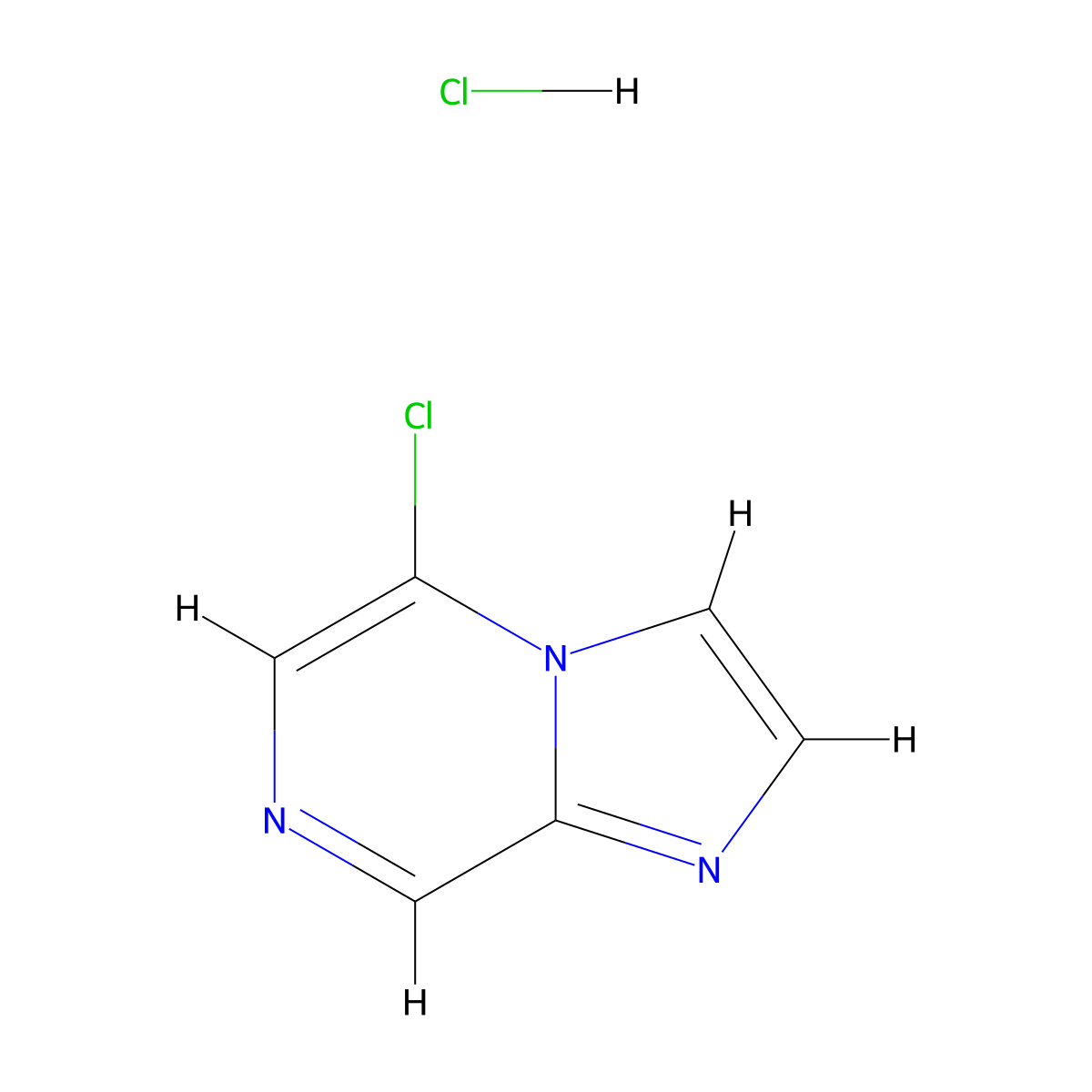 5-Chloroimidazo[1,2-a]pyrazine hydrochloride molecular structure, CAS 1427378-64-0