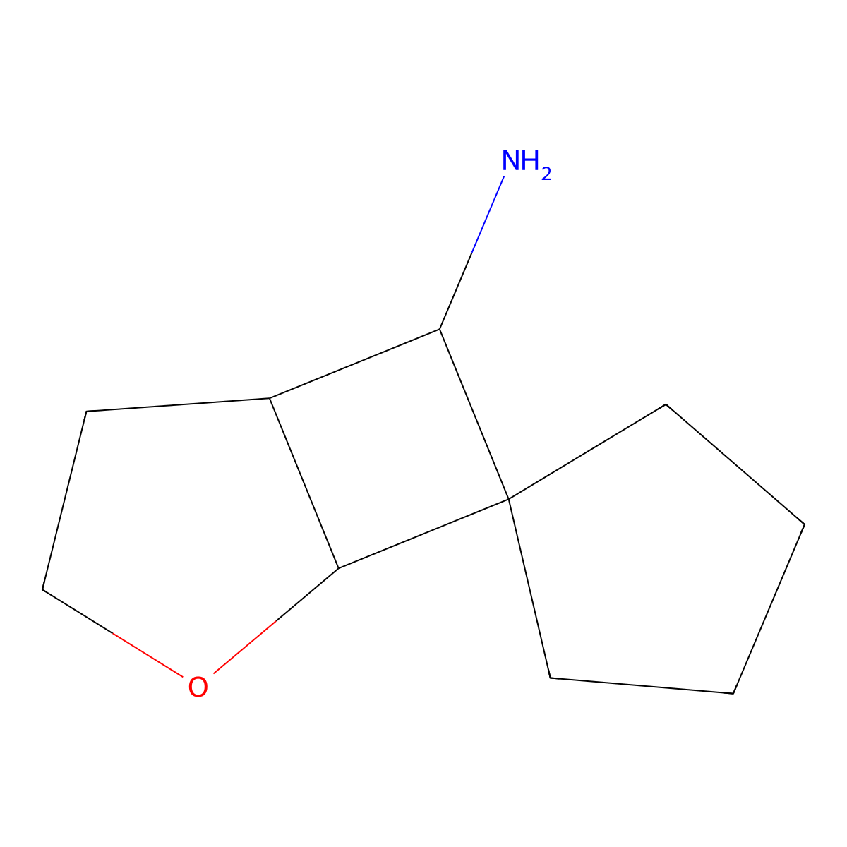4-Oxaspiro[bicyclo[3.2.0]heptane-6,1'-cyclopentane]-7-amine molecular structure, CAS 1427378-72-0
