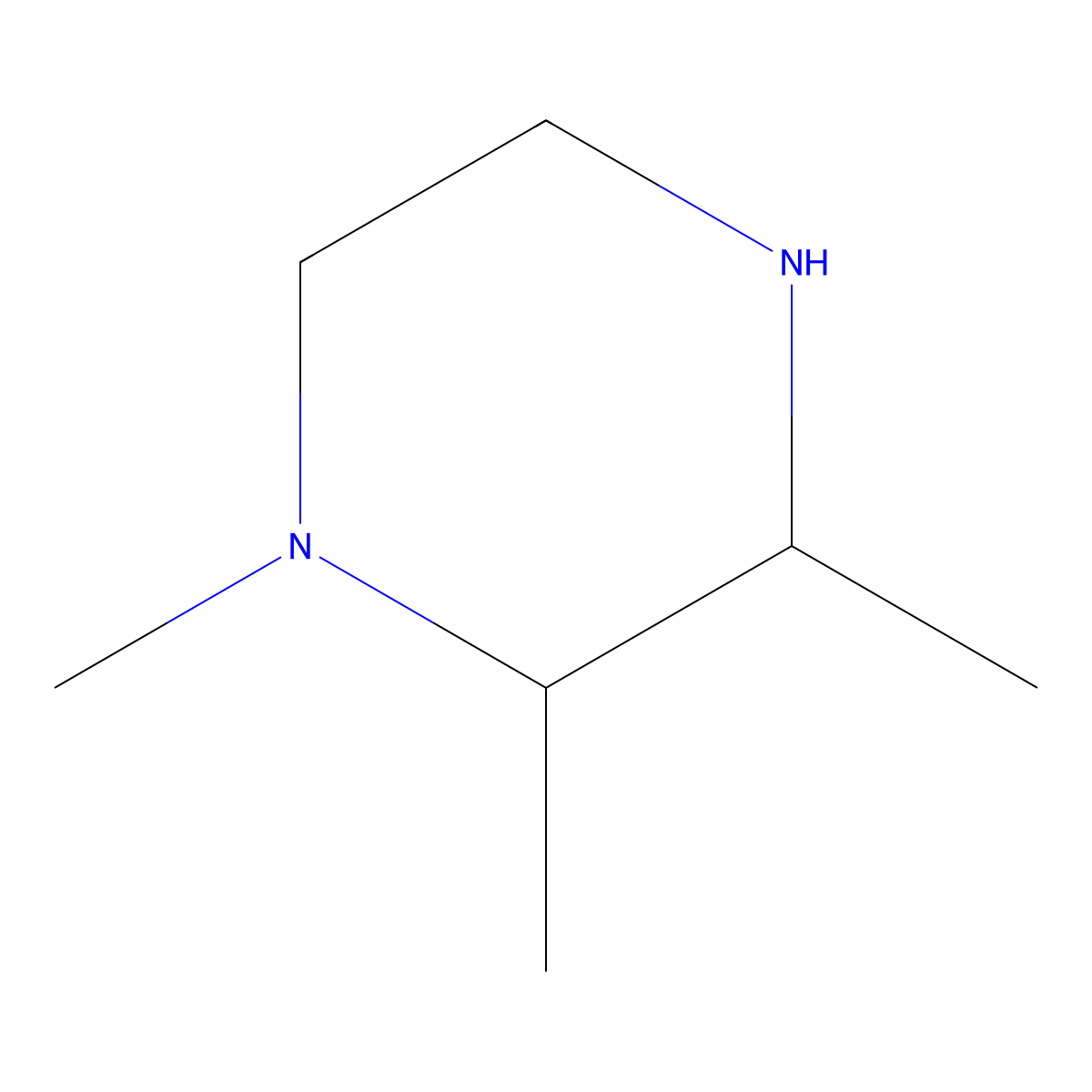 1,2,3-Trimethylpiperazine molecular structure, CAS 1427378-87-7