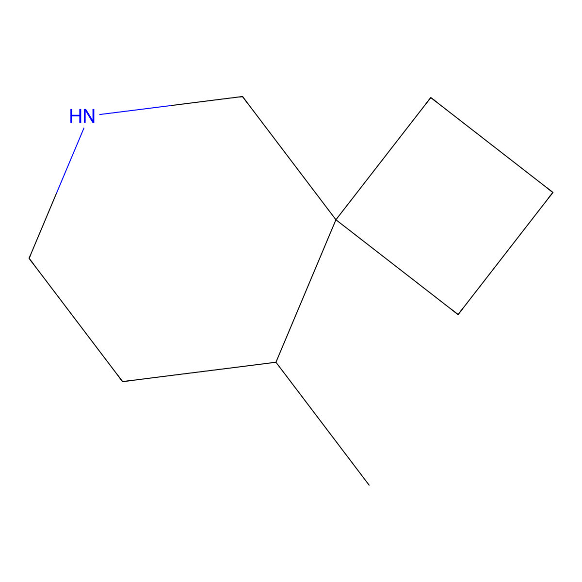 9-Methyl-6-azaspiro(3.5)nonane molecular structure, CAS 1427379-10-9