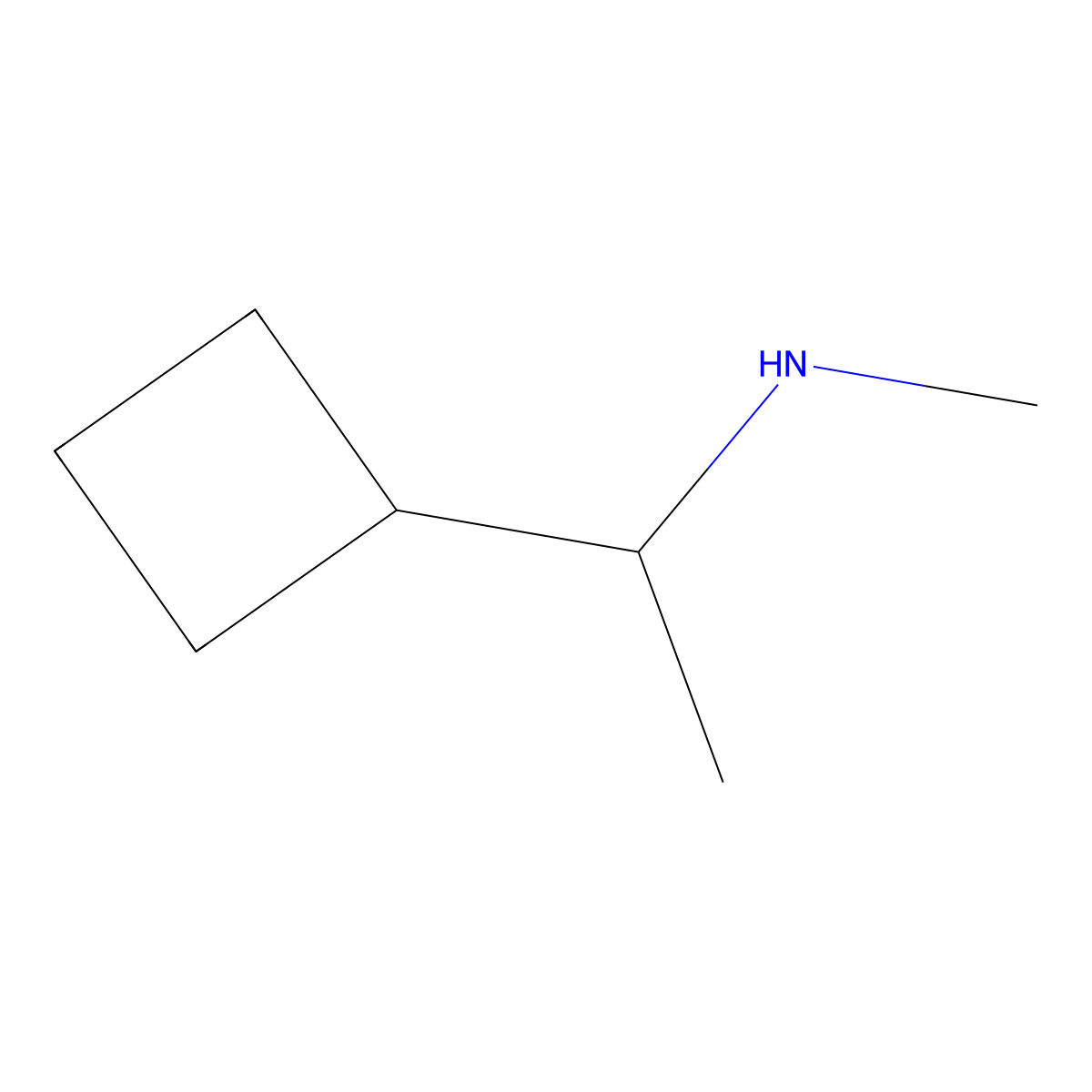 (1-Cyclobutylethyl)(methyl)amine molecular structure, CAS 1427379-17-6
