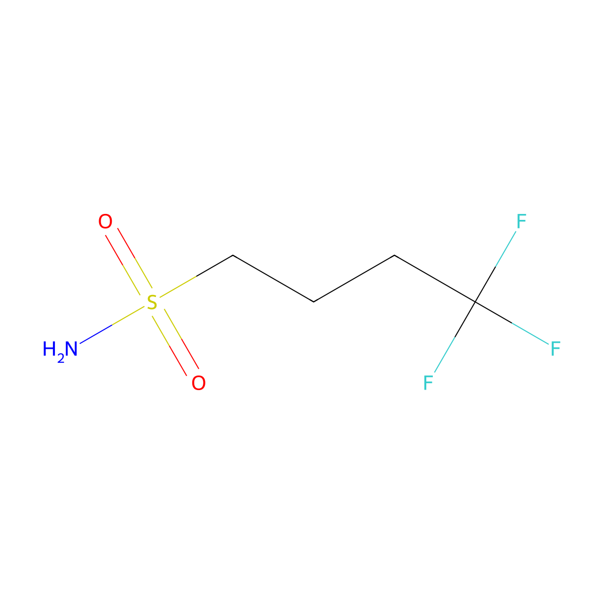 4,4,4-Trifluorobutane-1-sulfonamide molecular structure, CAS 1427379-30-3
