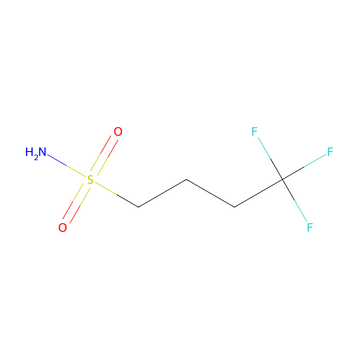4,4,4-Trifluorobutane-1-sulfonamide molecular structure, CAS 1427379-30-3