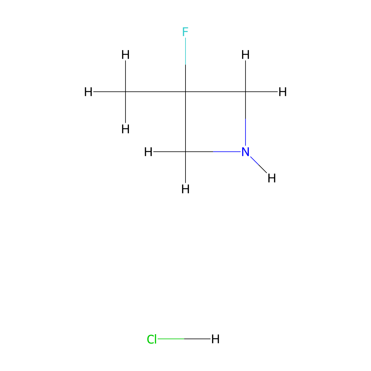 3-Fluoro-3-methylazetidine hydrochloride molecular structure, CAS 1427379-42-7