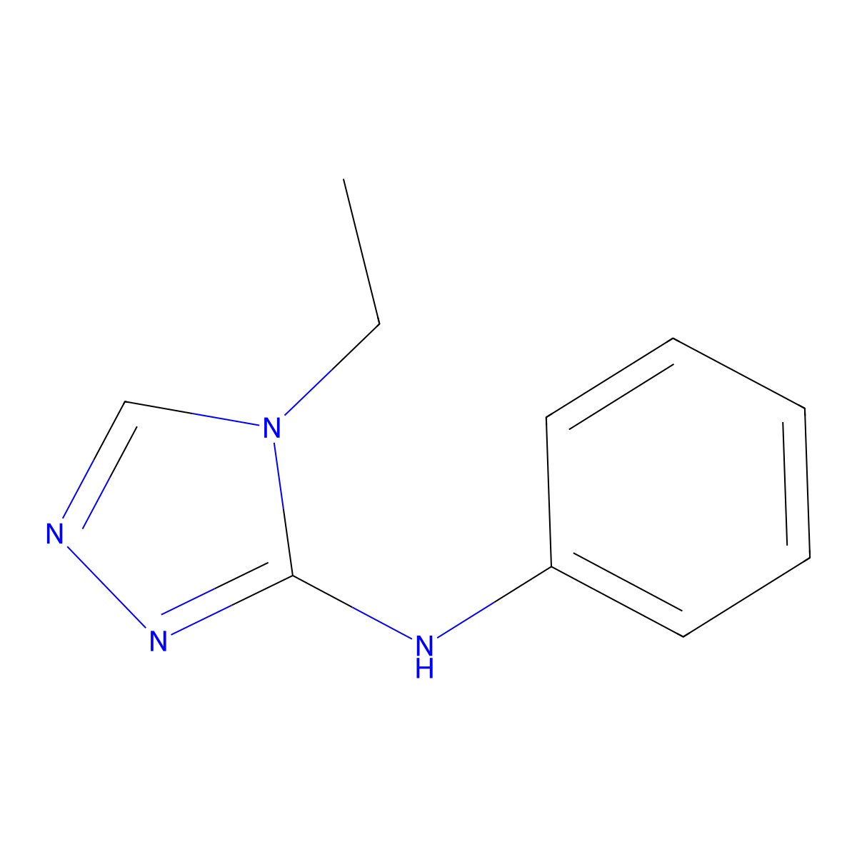 4-ethyl-N-phenyl-4H-1,2,4-triazol-3-amine molecular structure, CAS 1427379-55-2