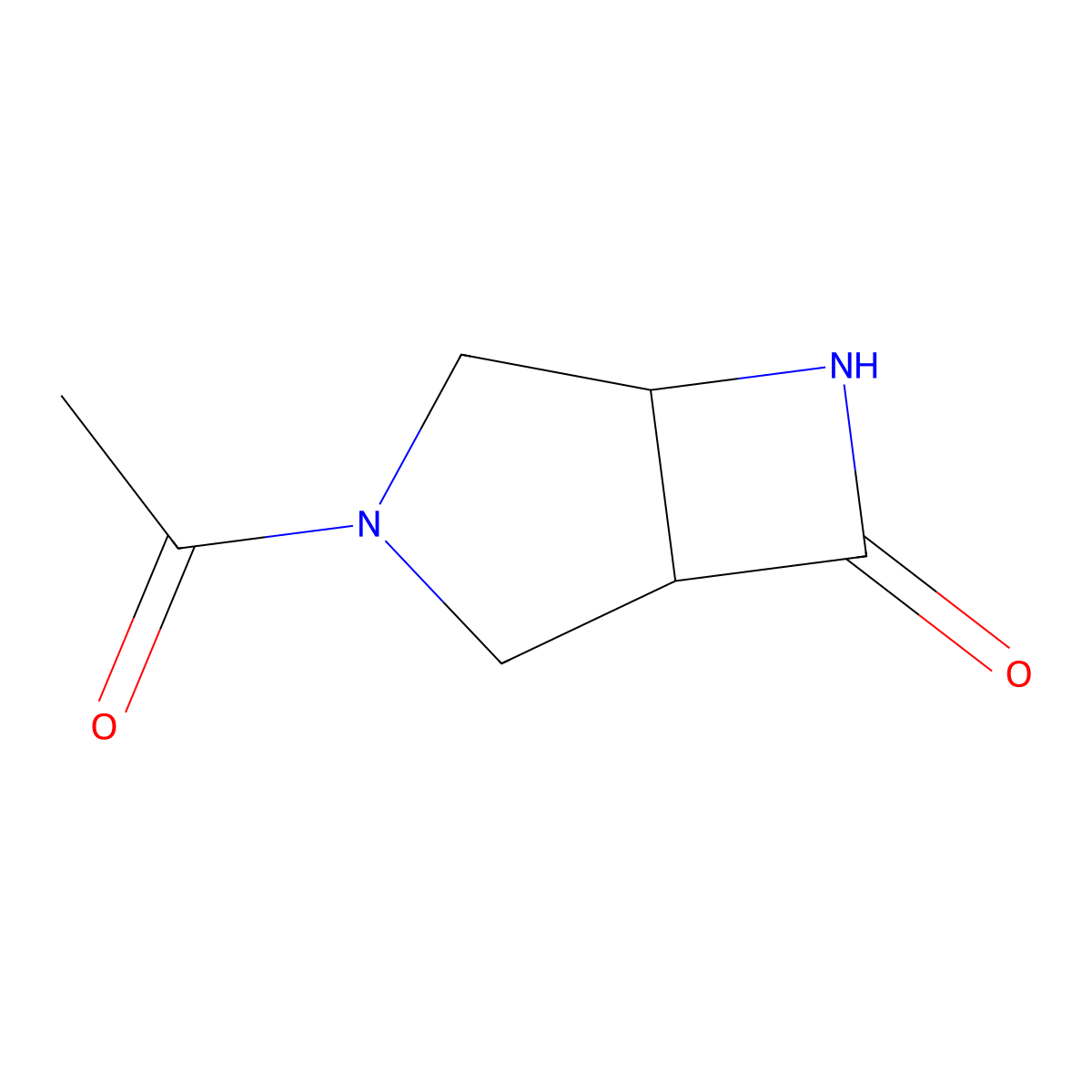 3-Acetyl-3,6-diazabicyclo[3.2.0]heptan-7-one molecular structure, CAS 1427379-60-9