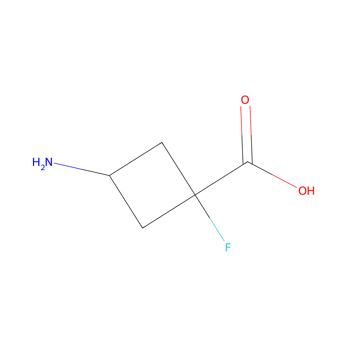 3-Amino-1-fluorocyclobutane-1-carboxylic acid molecular structure, CAS 1427379-62-1