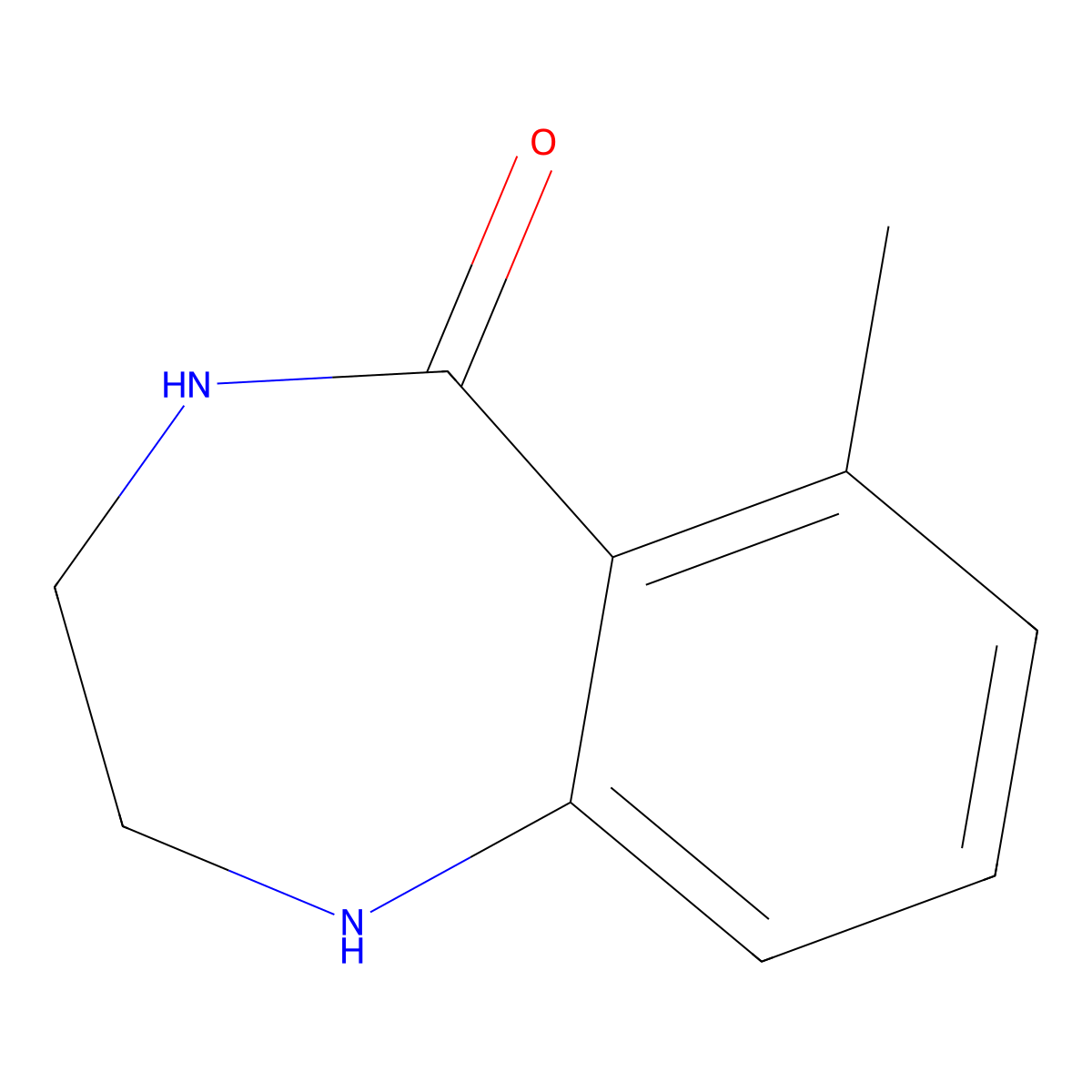 6-methyl-2,3,4,5-tetrahydro-1H-1,4-benzodiazepin-5-one molecular structure, CAS 1427379-64-3