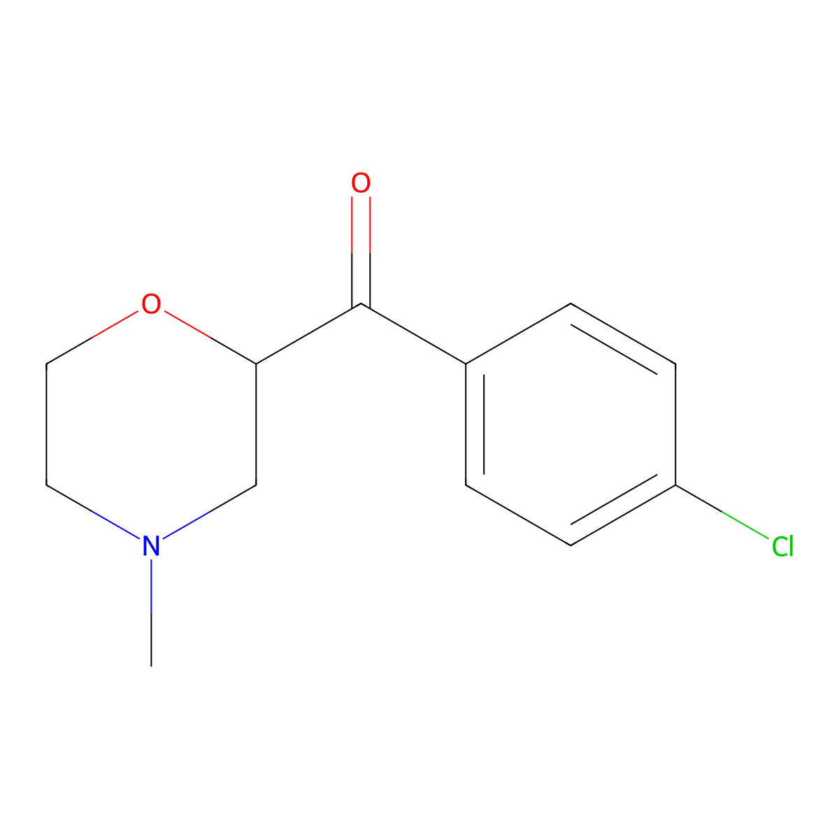 2-(4-Chlorobenzoyl)-4-methylmorpholine molecular structure, CAS 1427379-80-3