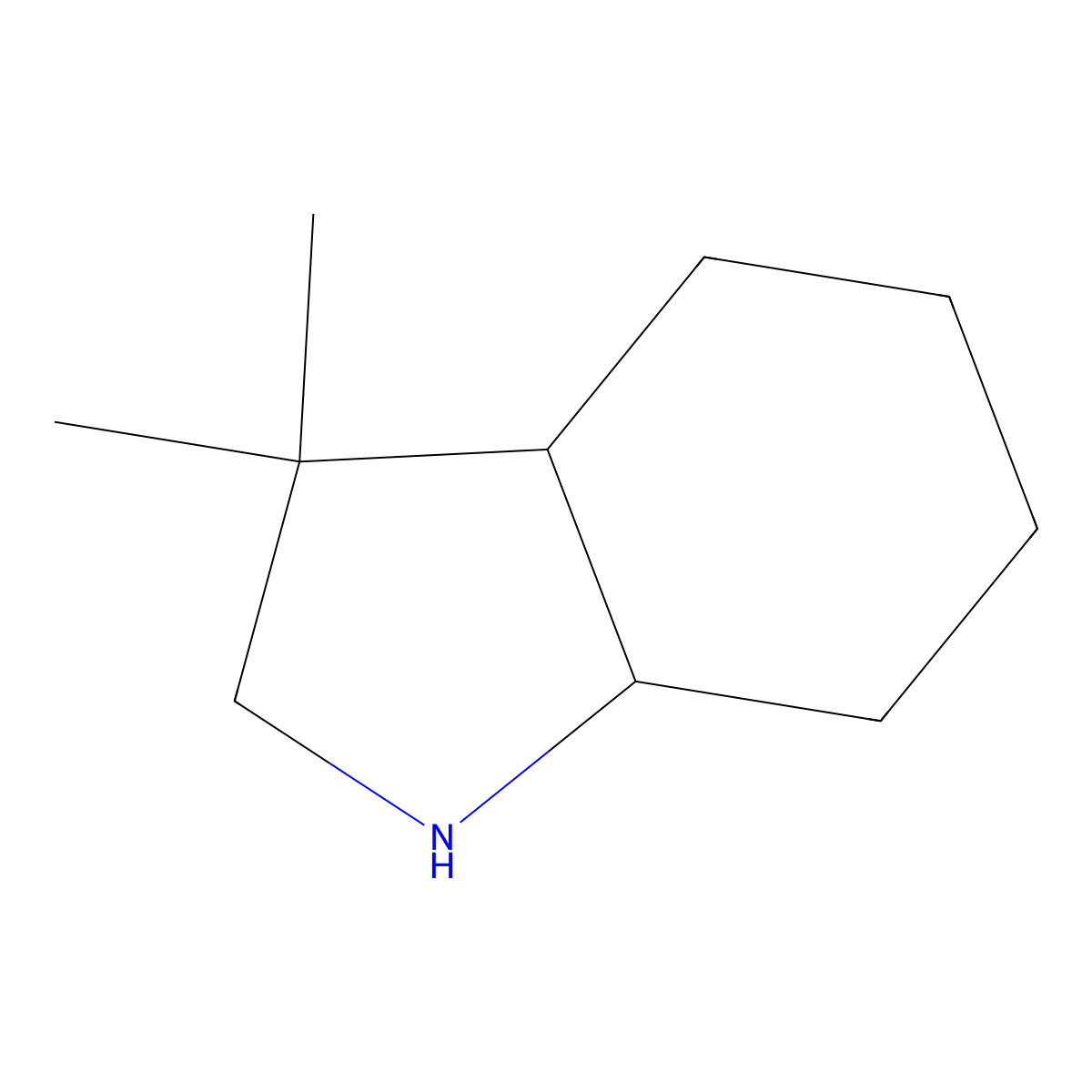 3,3-dimethyl-octahydro-1H-indole molecular structure, CAS 1427379-88-1