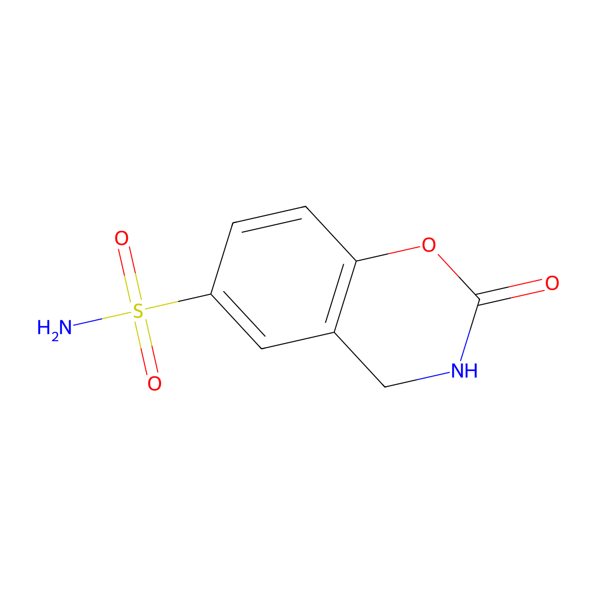 2-oxo-3,4-dihydro-2H-1,3-benzoxazine-6-sulfonamide molecular structure, CAS 1427380-29-7