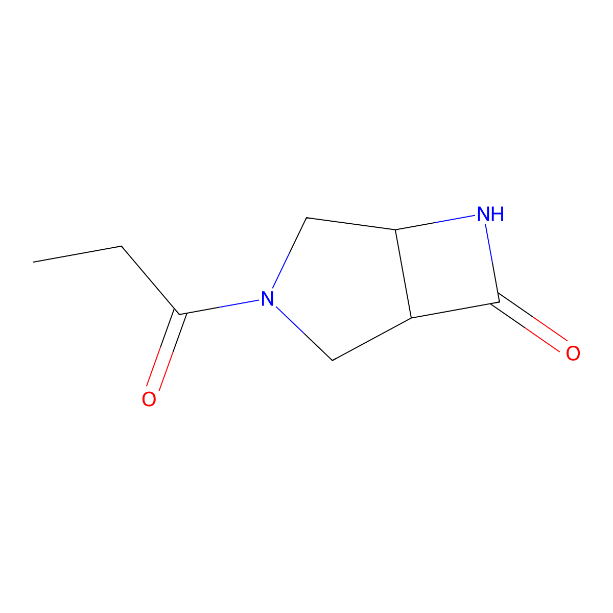 3-Propanoyl-3,6-diazabicyclo[3.2.0]heptan-7-one molecular structure, CAS 1427380-47-9