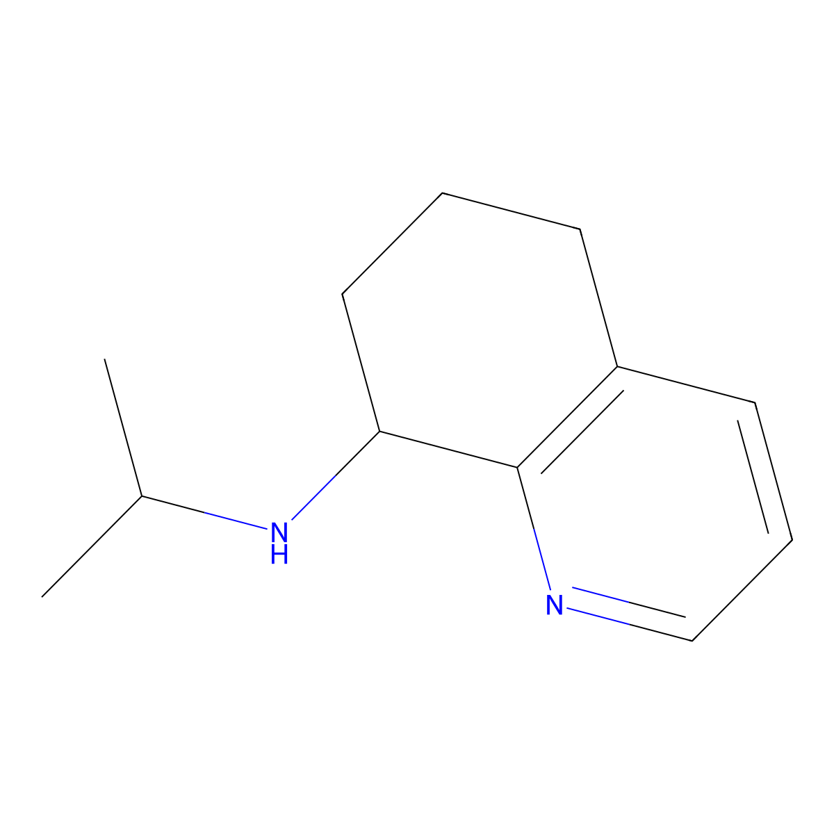 N-(propan-2-yl)-5,6,7,8-tetrahydroquinolin-8-amine molecular structure, CAS 1427380-60-6