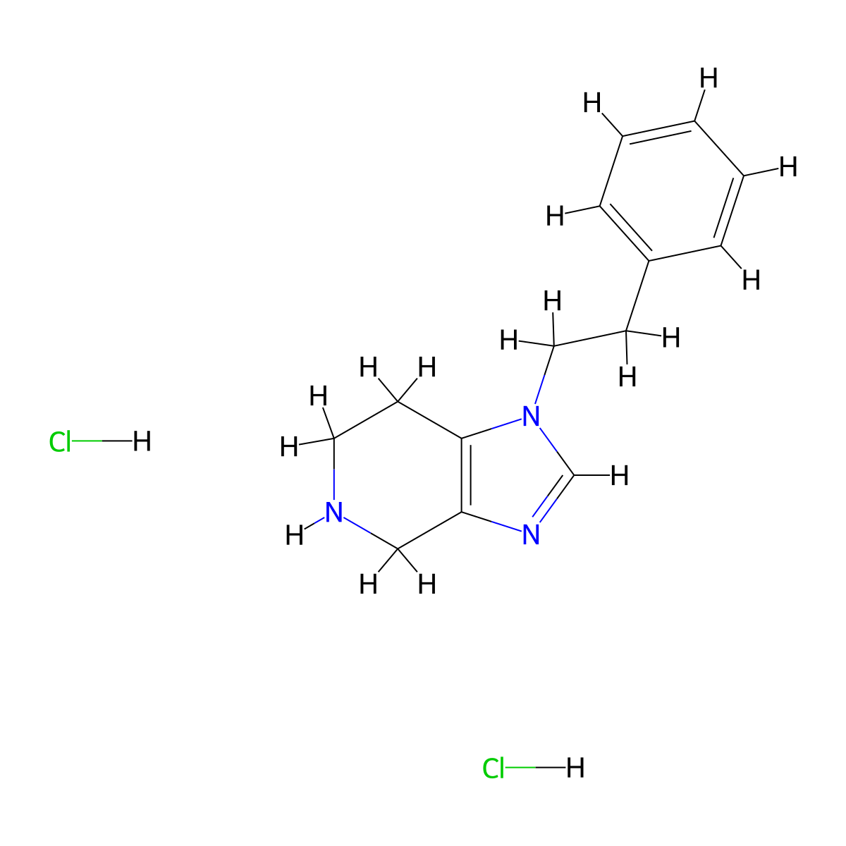 1-(2-phenylethyl)-1H,4H,5H,6H,7H-imidazo[4,5-c]pyridine dihydrochloride molecular structure, CAS 1427380-69-5