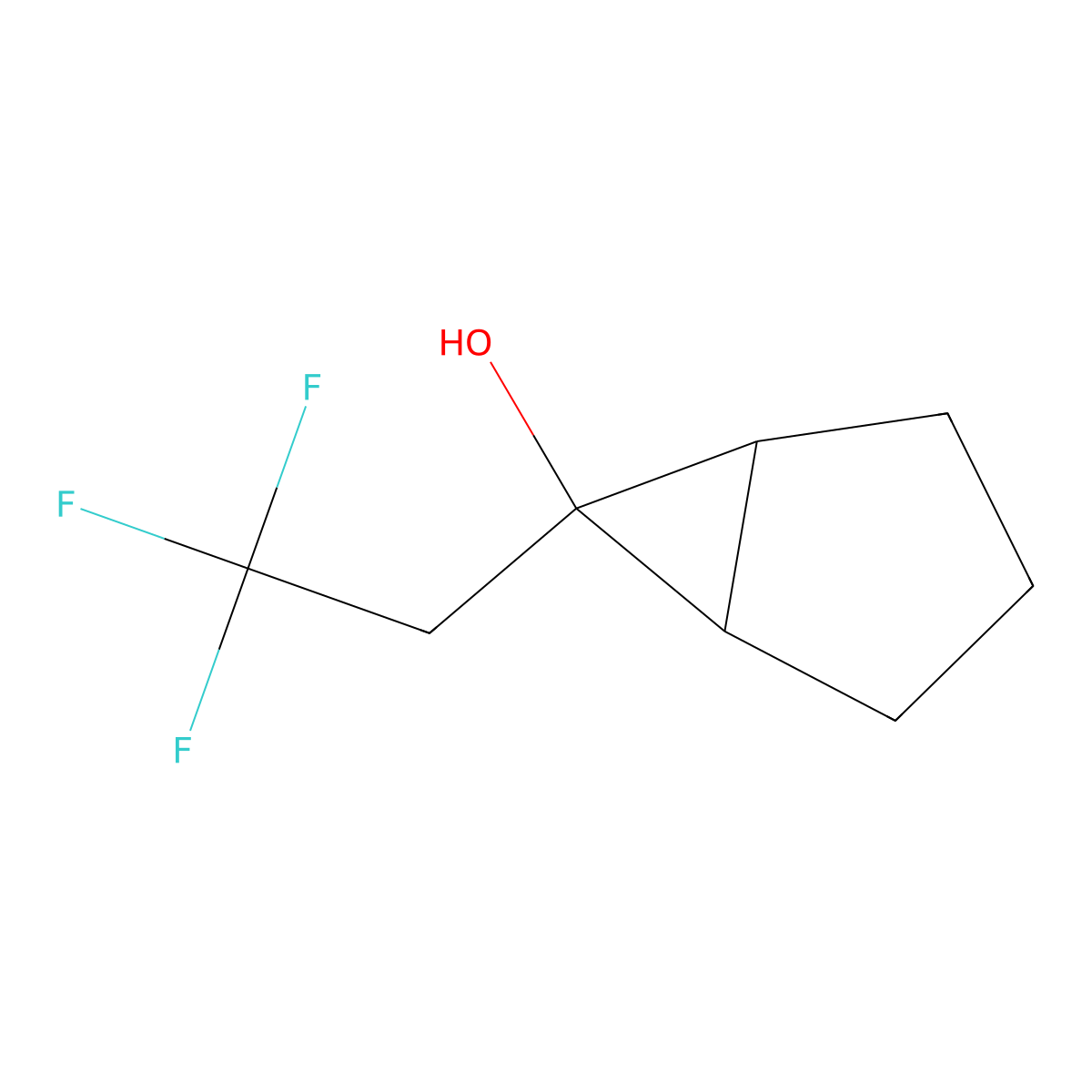 6-(2,2,2-Trifluoroethyl)bicyclo[3.1.0]hexan-6-ol molecular structure, CAS 1427380-70-8