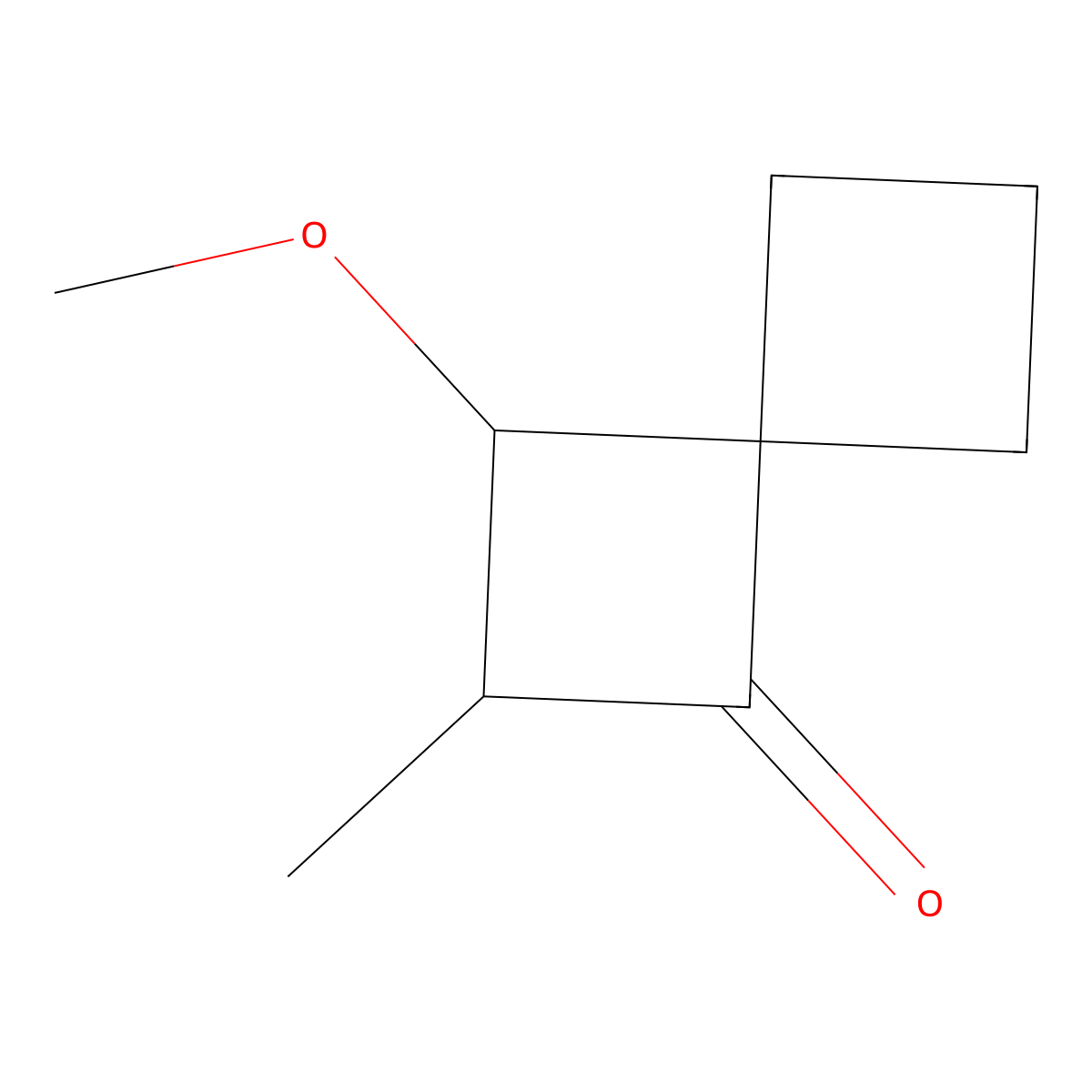 3-Methoxy-2-methylspiro[3.3]heptan-1-one molecular structure, CAS 1427381-02-9