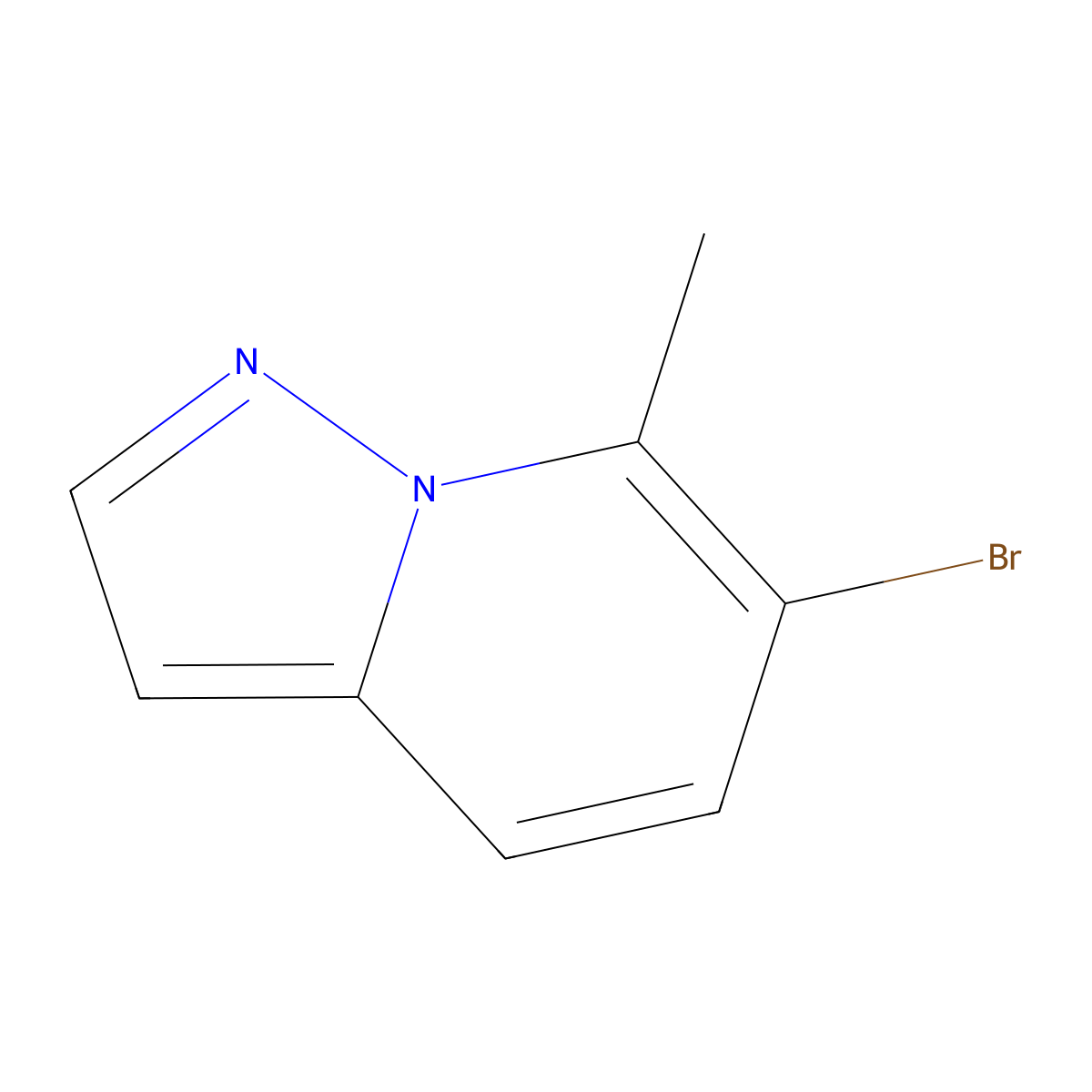 6-Bromo-7-methylpyrazolo[1,5-a]pyridine molecular structure, CAS 1427382-24-8
