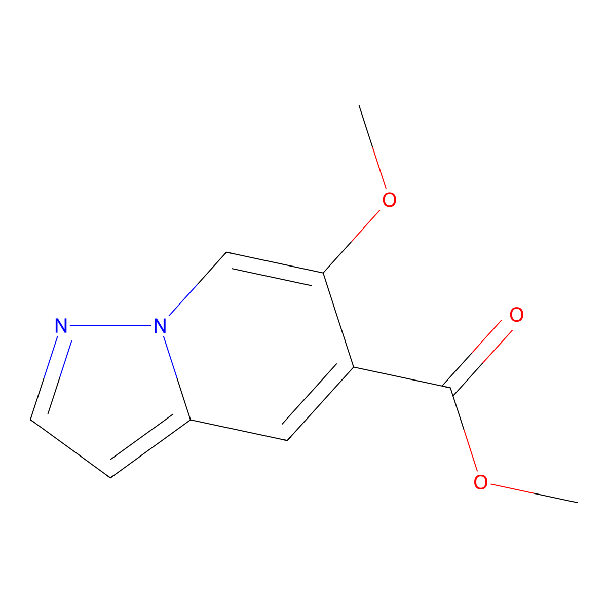 Methyl 6-methoxypyrazolo[1,5-A]pyridine-5-carboxylate molecular structure, CAS 1427382-31-7