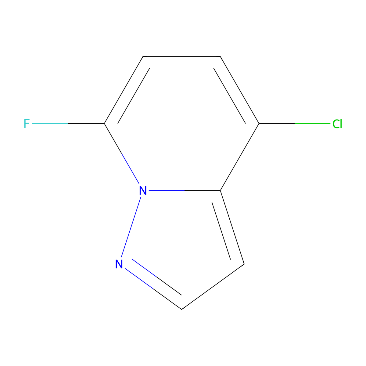 4-Chloro-7-fluoropyrazolo[1,5-a]pyridine molecular structure, CAS 1427382-75-9