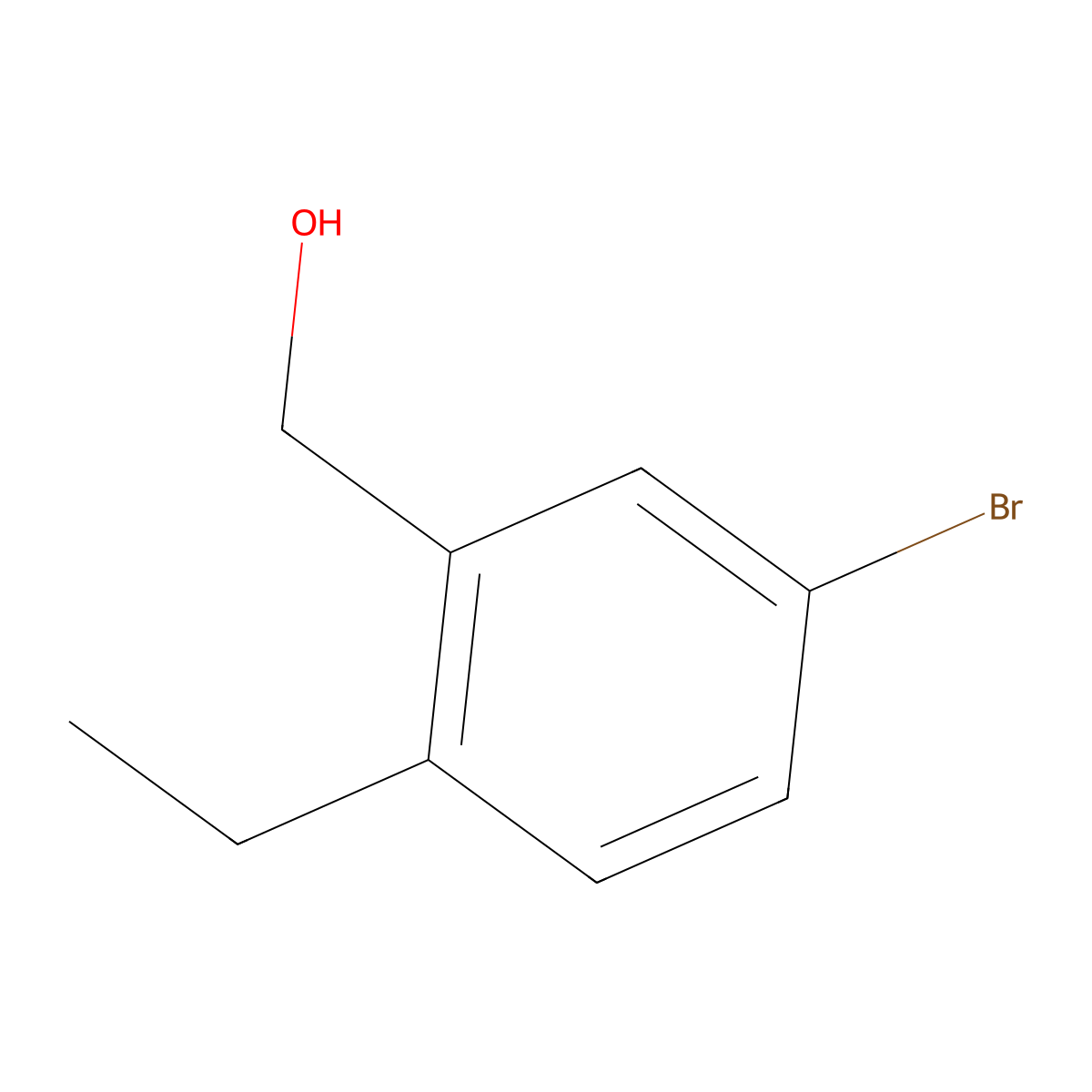 (5-Bromo-2-ethylphenyl)methanol molecular structure, CAS 1427385-06-5