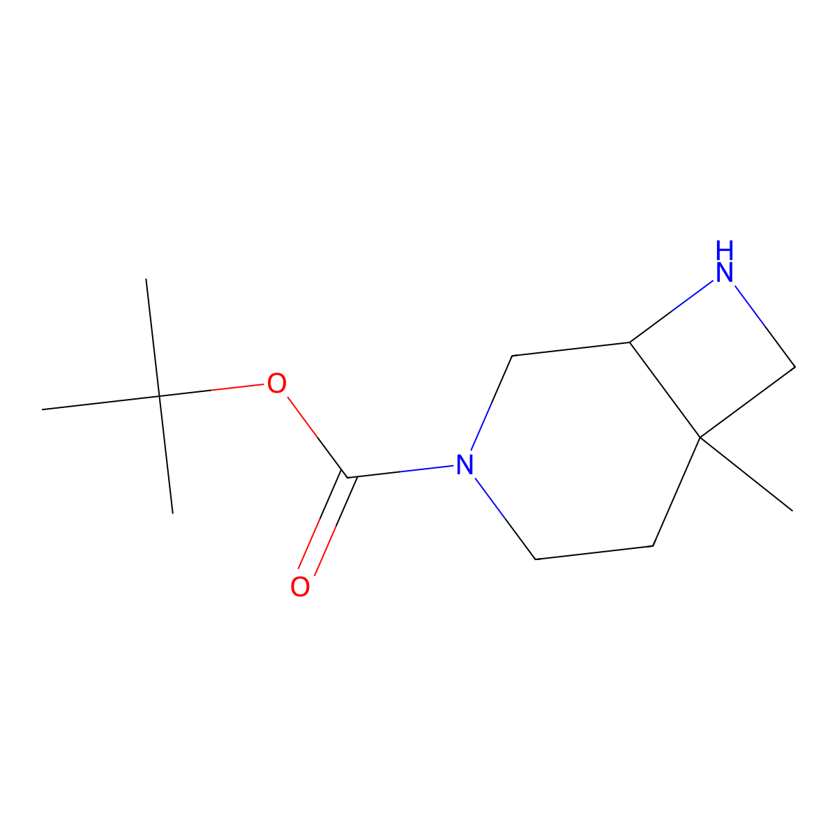 tert-Butyl 6-methyl-3,8-diazabicyclo[4.2.0]octane-3-carboxylate molecular structure, CAS 1427385-51-0