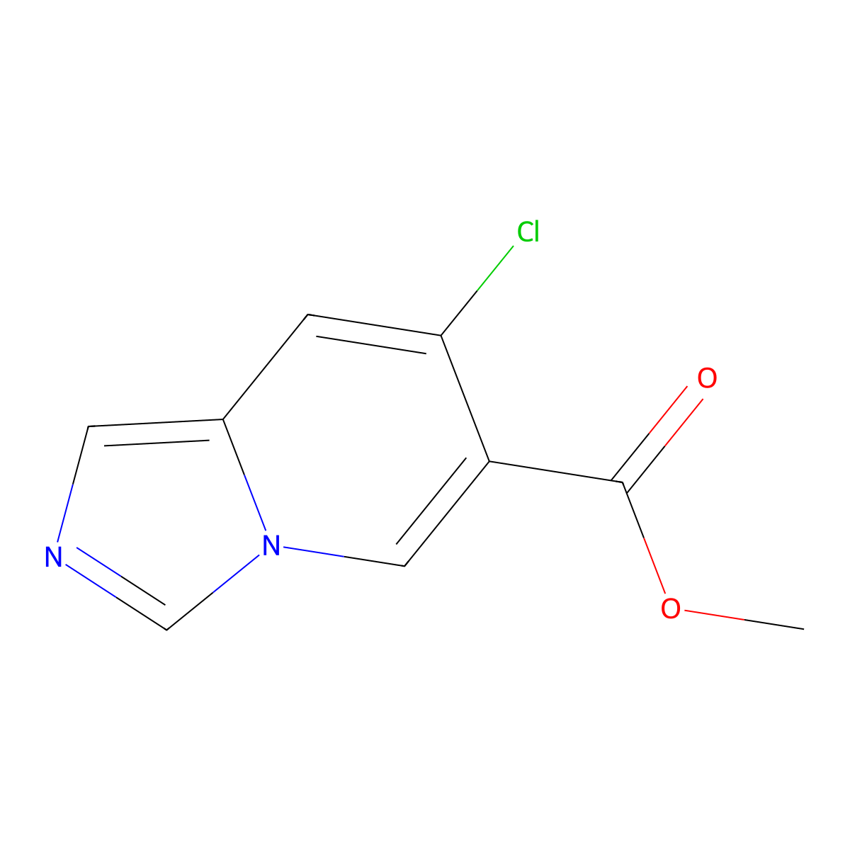 Methyl 7-chloroimidazo[1,5-a]pyridine-6-carboxylate molecular structure, CAS 1427385-62-3