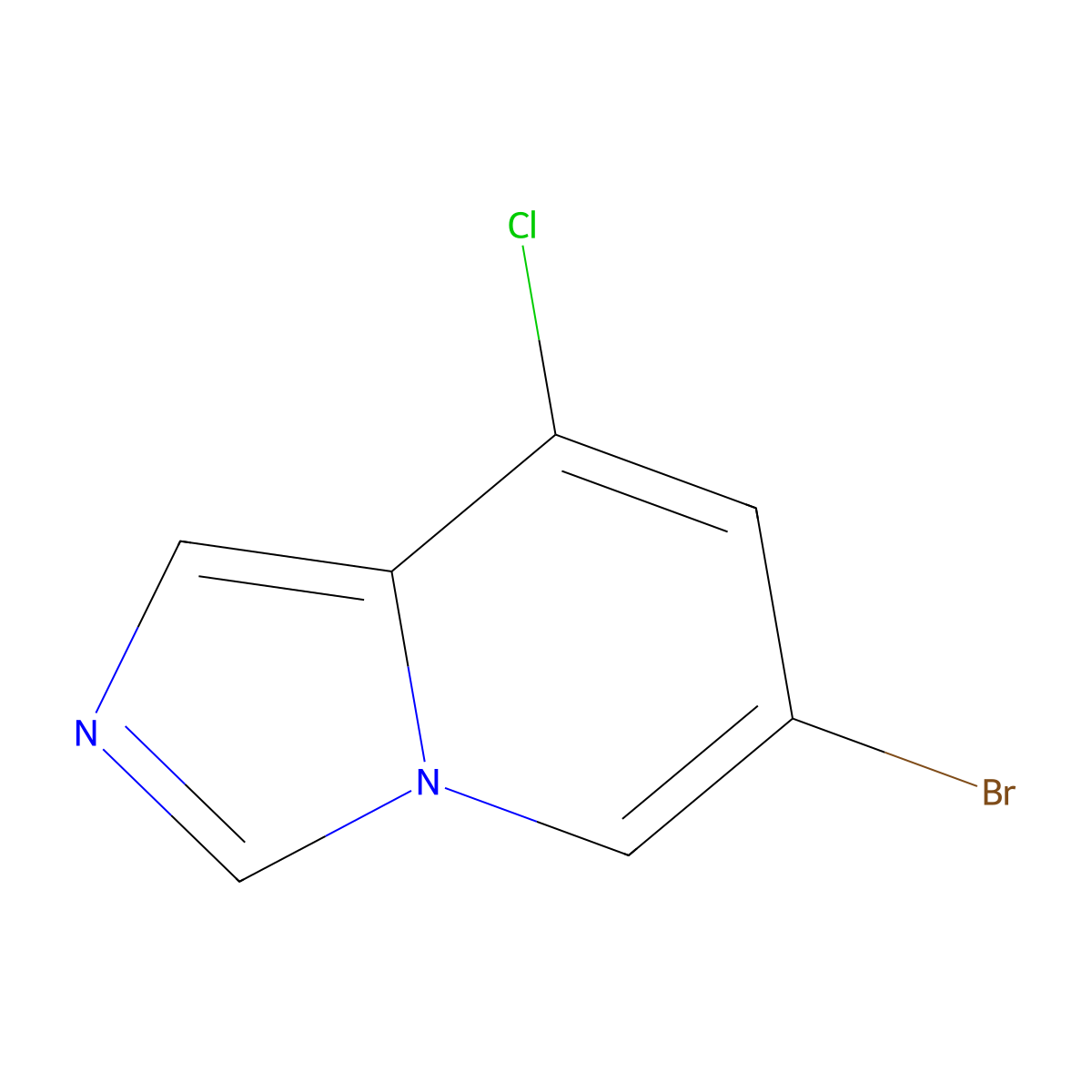 6-Bromo-8-chloroimidazo[1,5-a]pyridine molecular structure, CAS 1427385-99-6