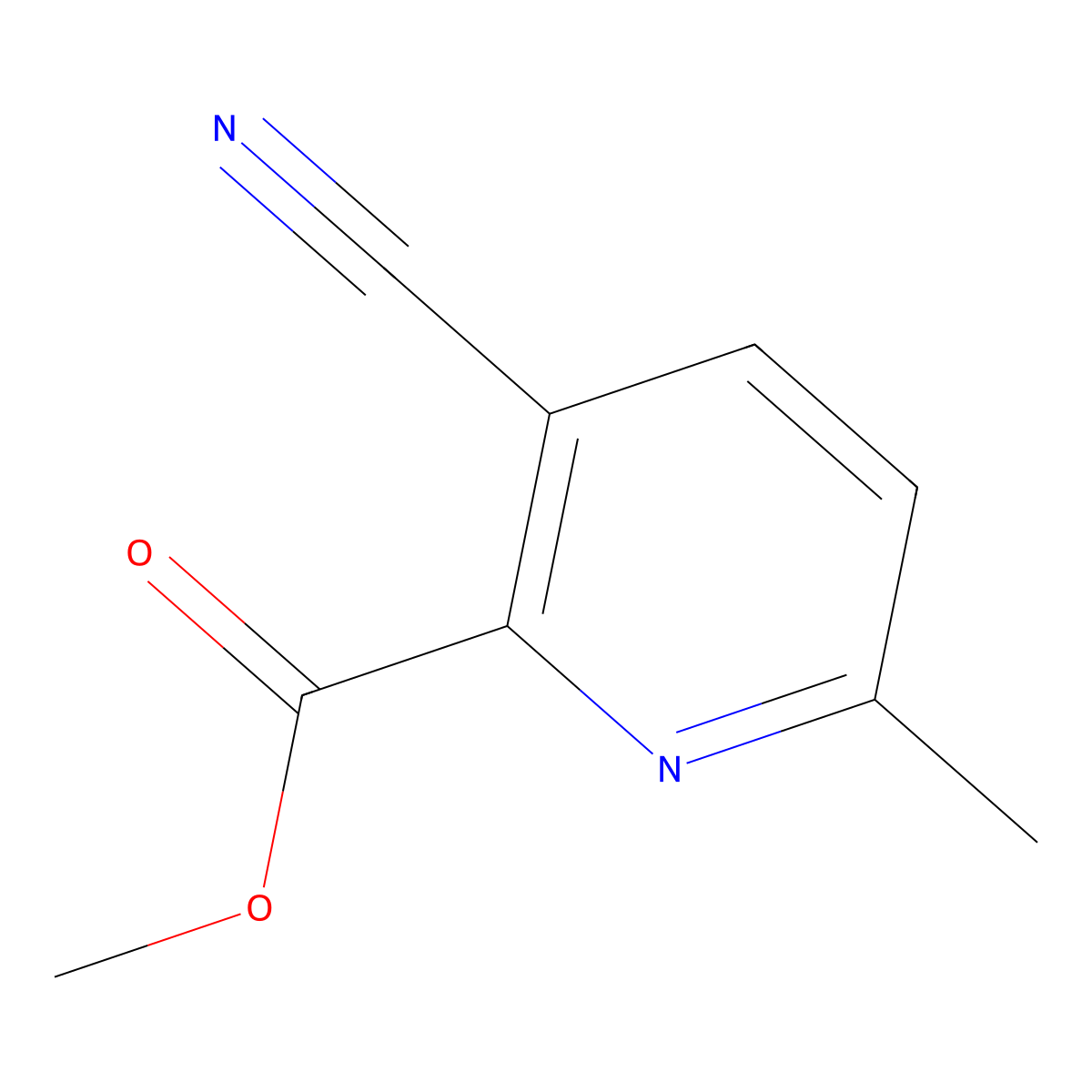 Methyl 3-cyano-6-methylpicolinate molecular structure, CAS 1427392-57-1