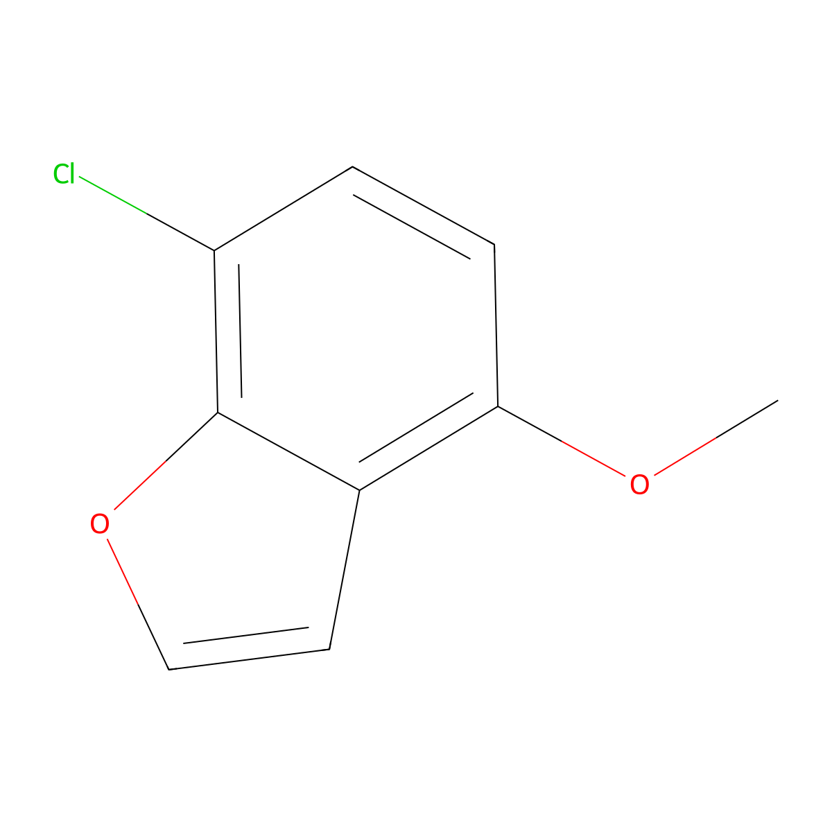 7-Chloro-4-methoxy-benzofuran molecular structure, CAS 1427393-29-0