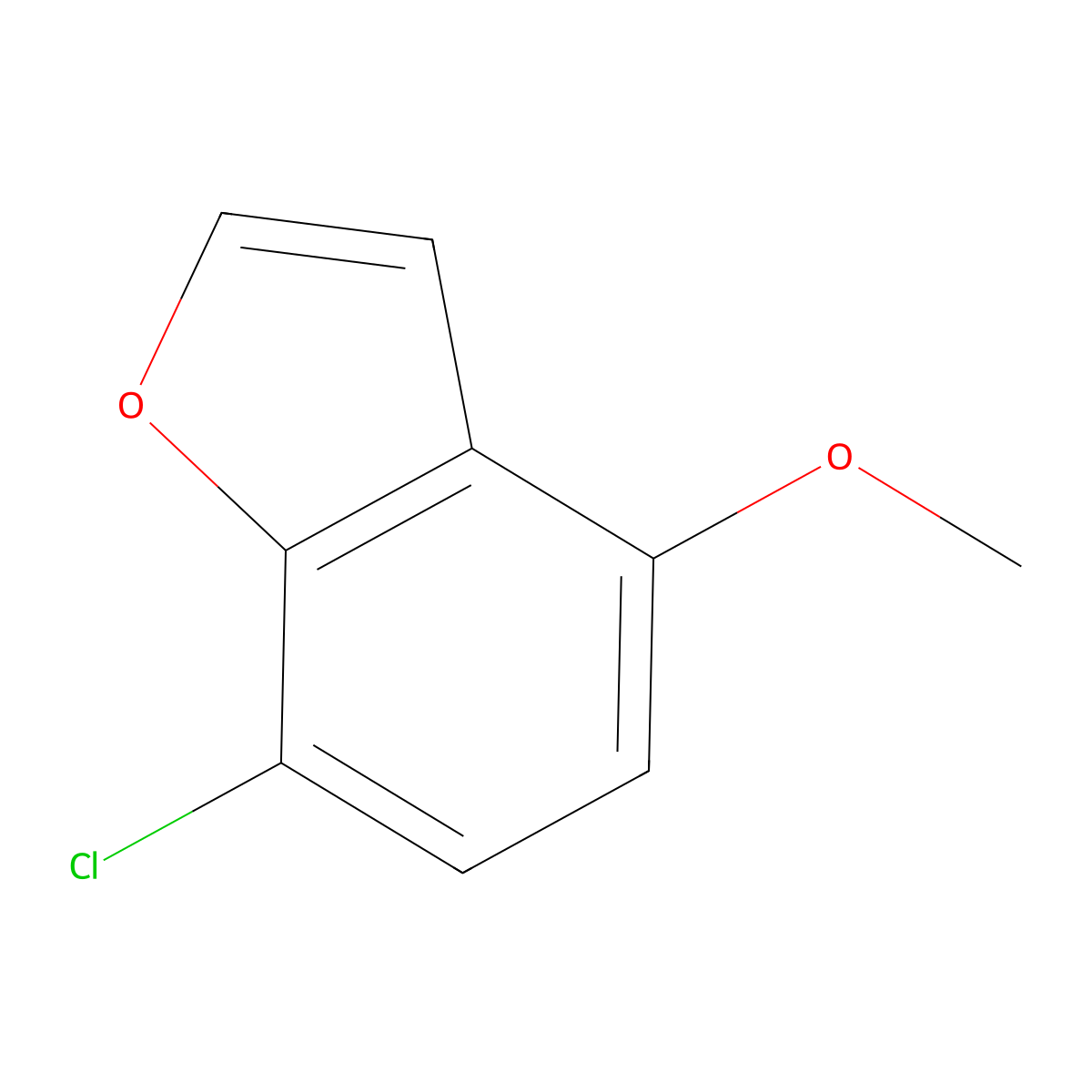 7-Chloro-4-methoxy-benzofuran molecular structure, CAS 1427393-29-0