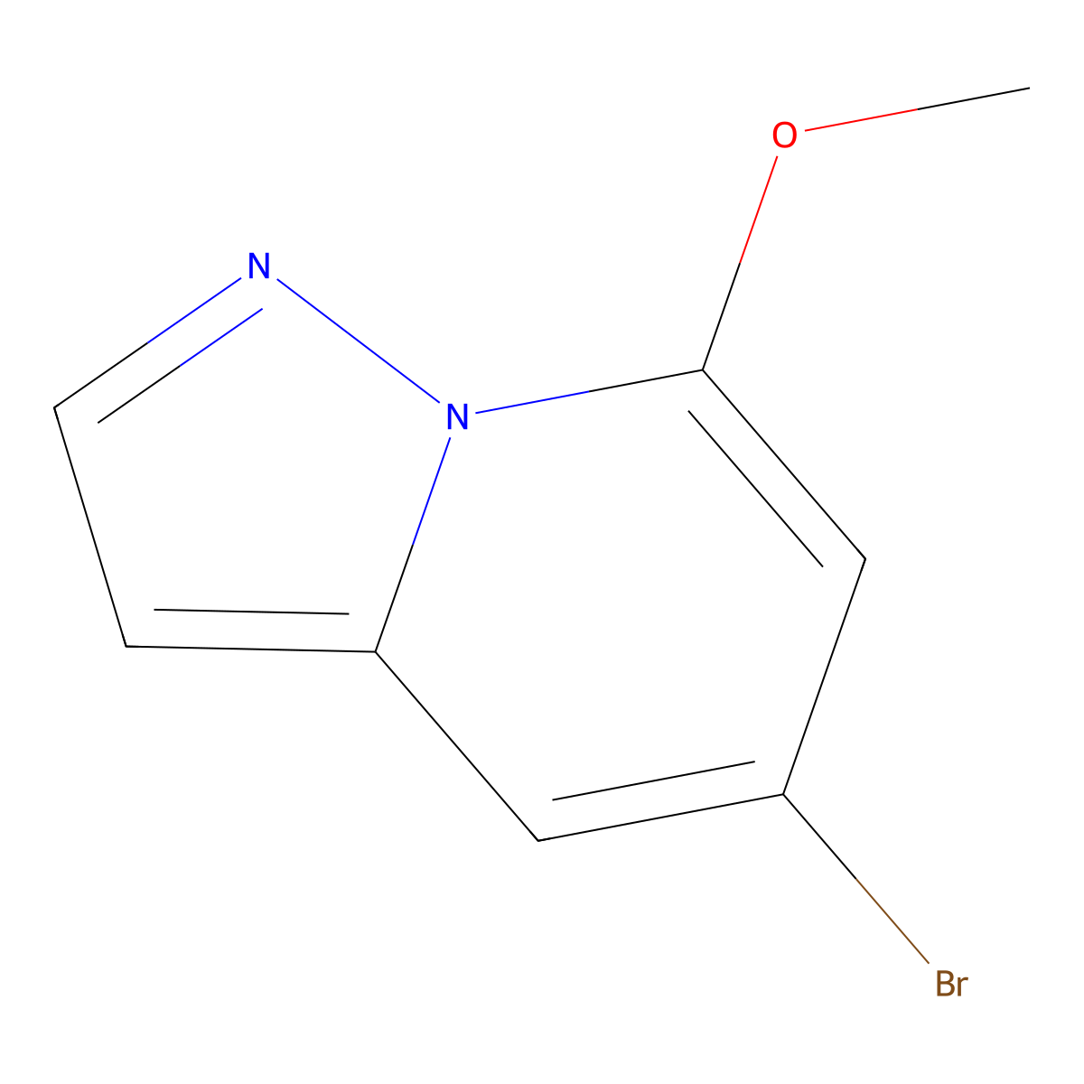 5-Bromo-7-methoxypyrazolo[1,5-a]pyridine molecular structure, CAS 1427395-60-5