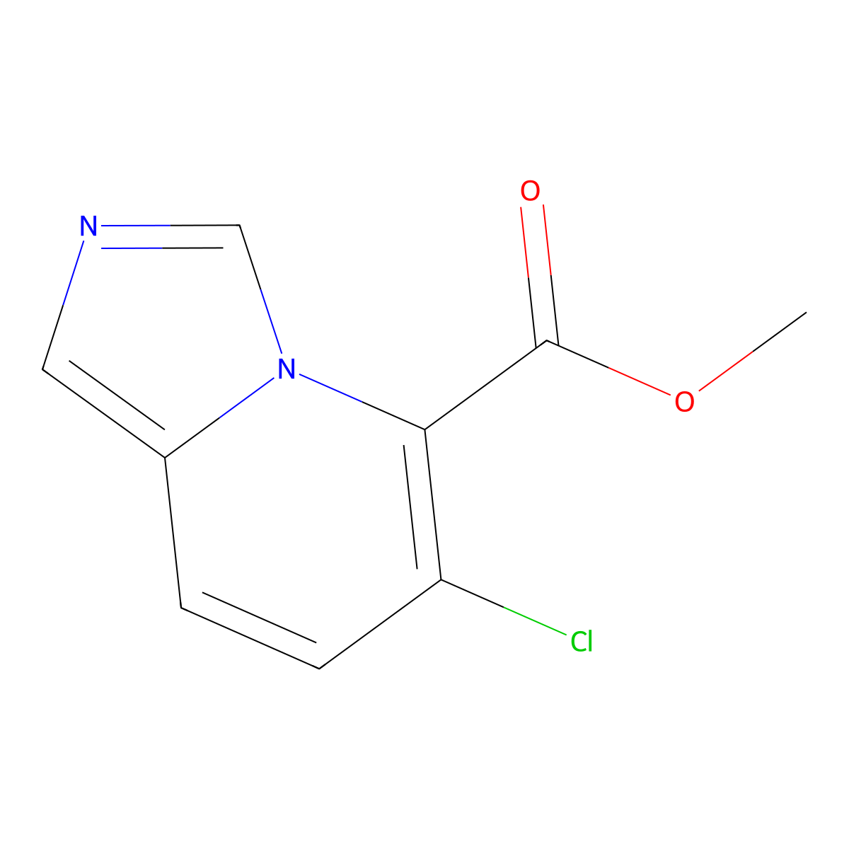 Methyl 6-chloroimidazo(1,5-a)pyridine-5-carboxylate molecular structure, CAS 1427397-80-5