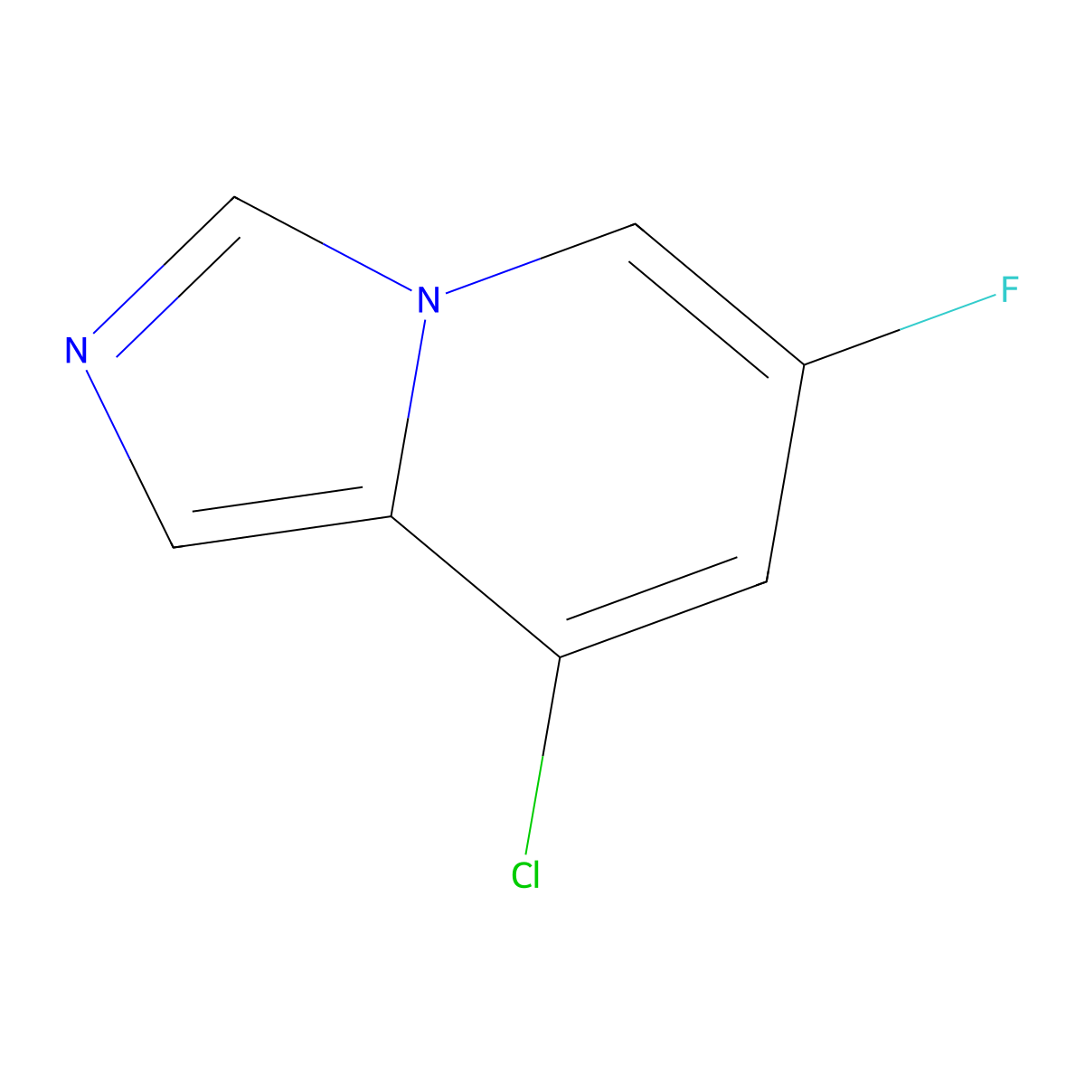 8-Chloro-6-fluoroimidazo[1,5-a]pyridine molecular structure, CAS 1427397-91-8
