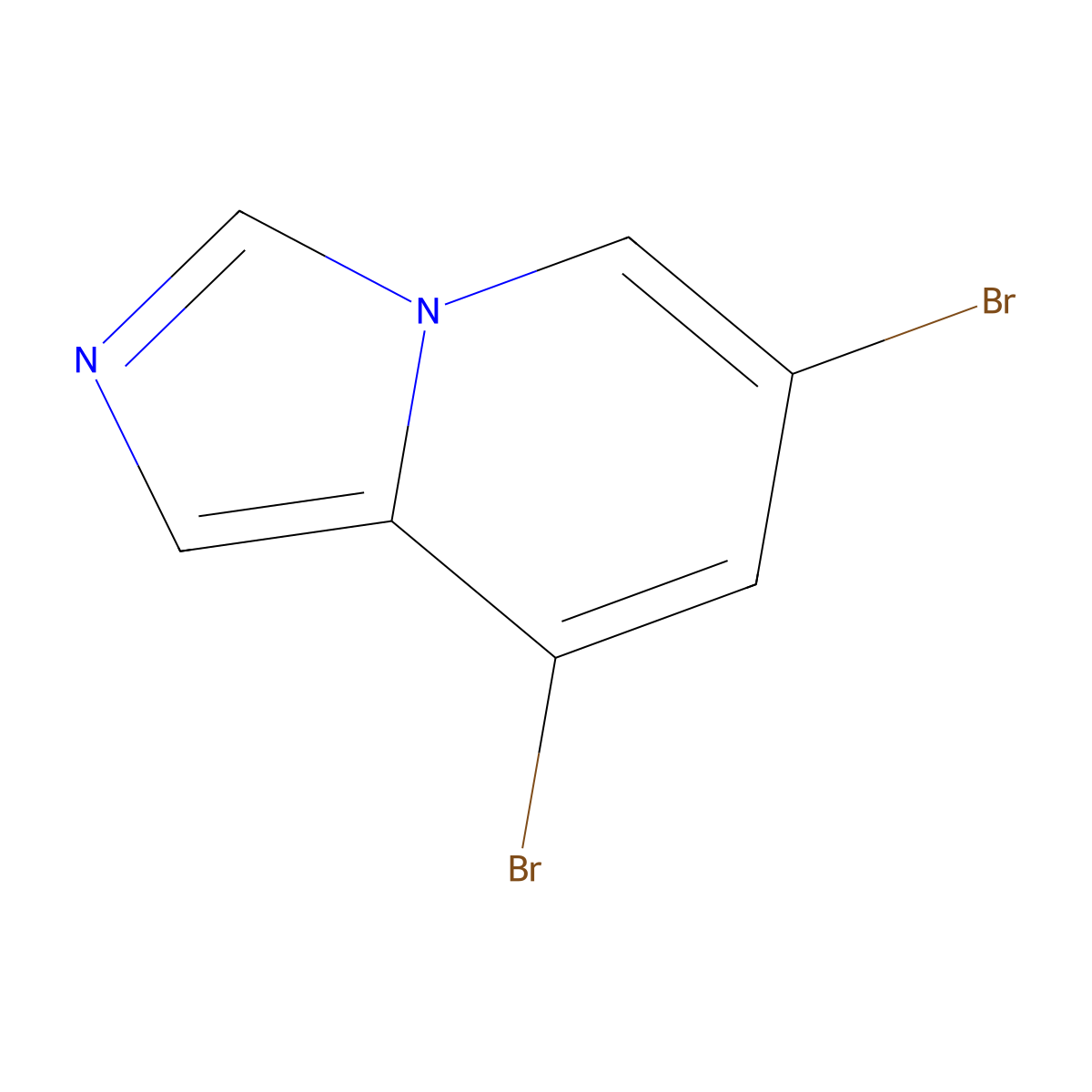 6,8-Dibromoimidazo[1,5-a]pyridine molecular structure, CAS 1427398-85-3