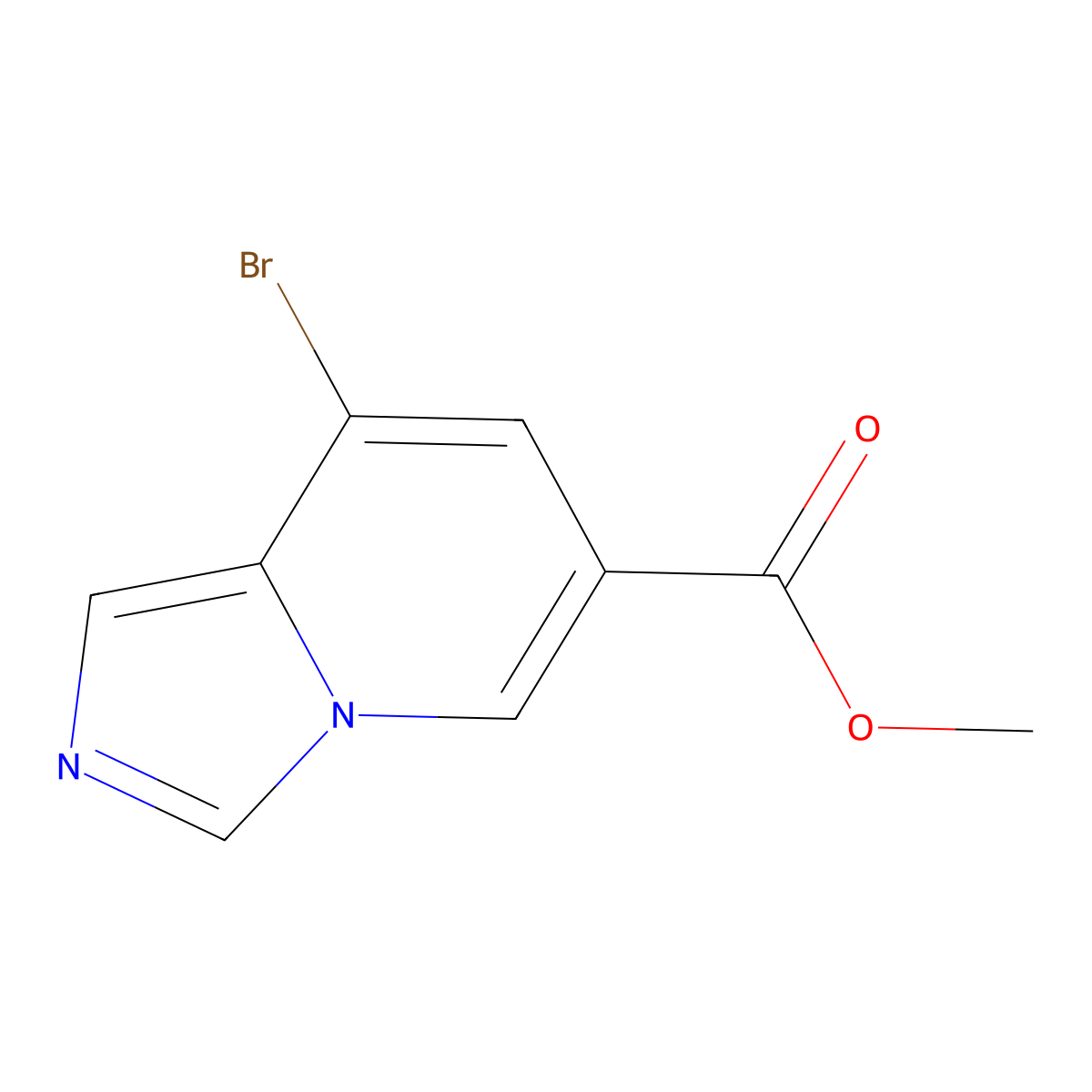 Methyl 8-bromoimidazo[1,5-A]pyridine-6-carboxylate molecular structure, CAS 1427399-03-8