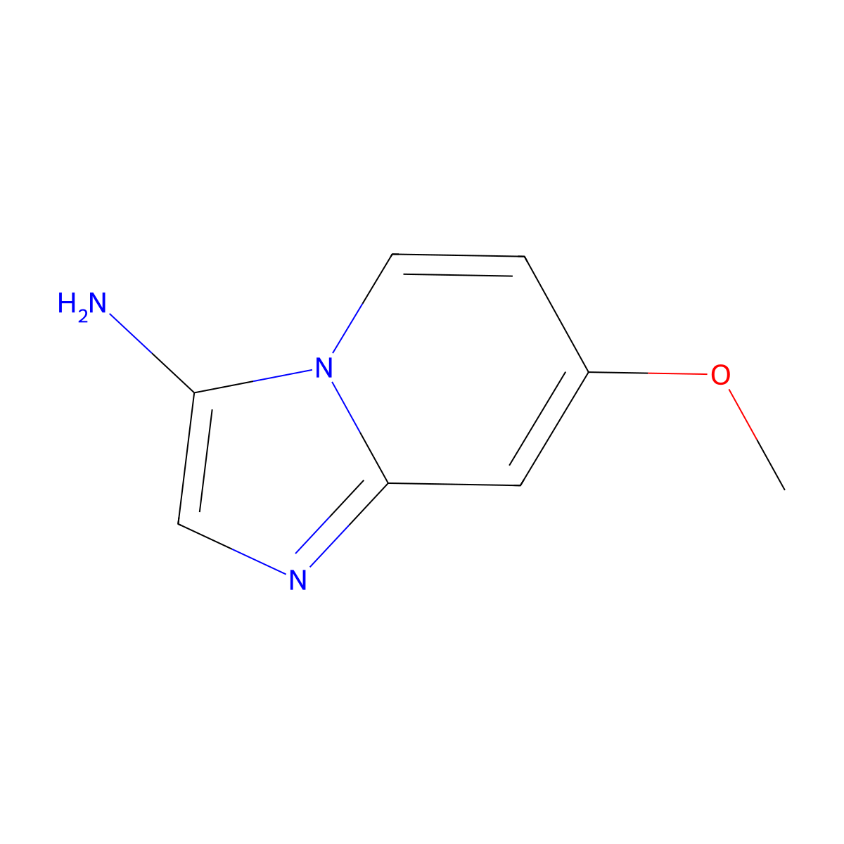 7-Methoxyimidazo[1,2-a]pyridin-3-amine molecular structure, CAS 1427399-63-0