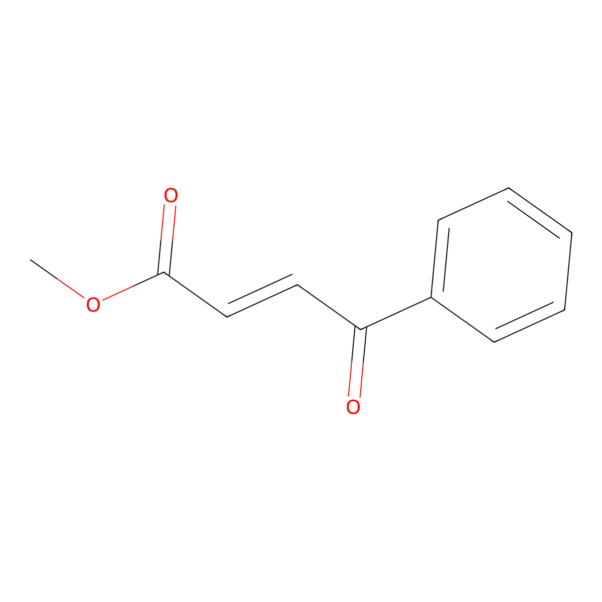 Methyl 4-oxo-4-phenylbut-2-enoate molecular structure, CAS 14274-07-8