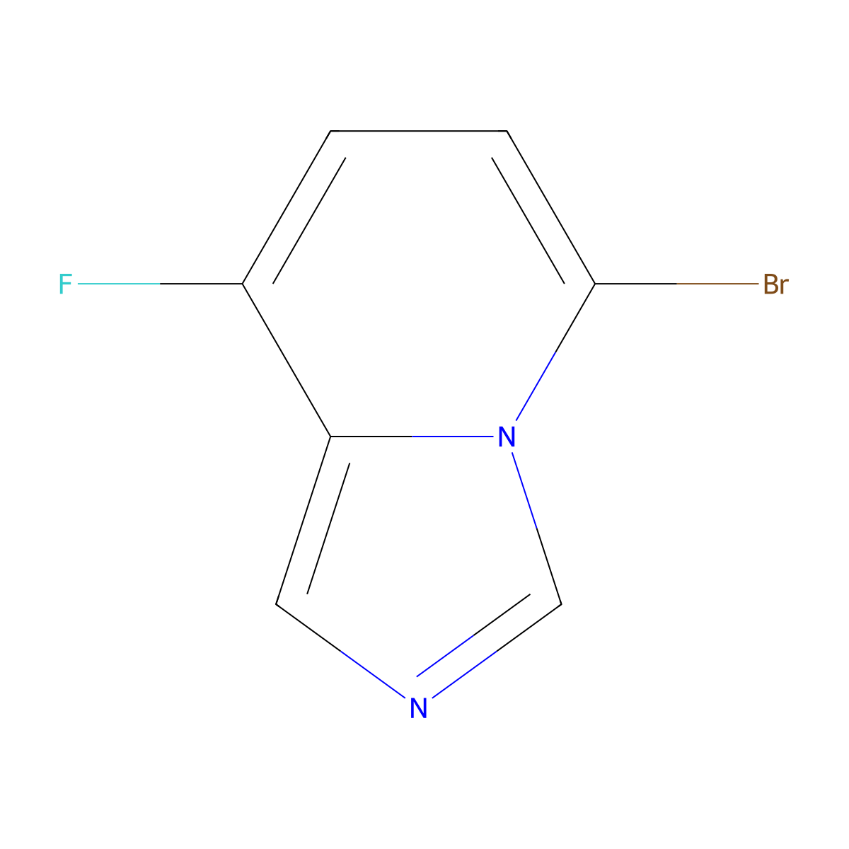 5-Bromo-8-fluoroimidazo[1,5-a]pyridine molecular structure, CAS 1427400-79-0