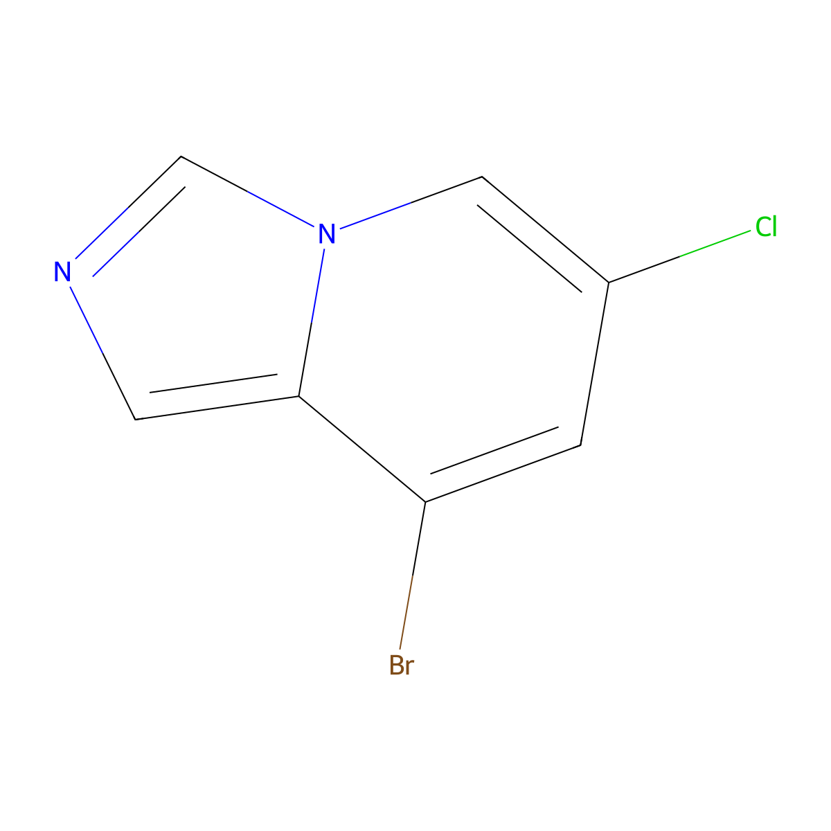 8-Bromo-6-chloroimidazo[1,5-a]pyridine molecular structure, CAS 1427400-82-5